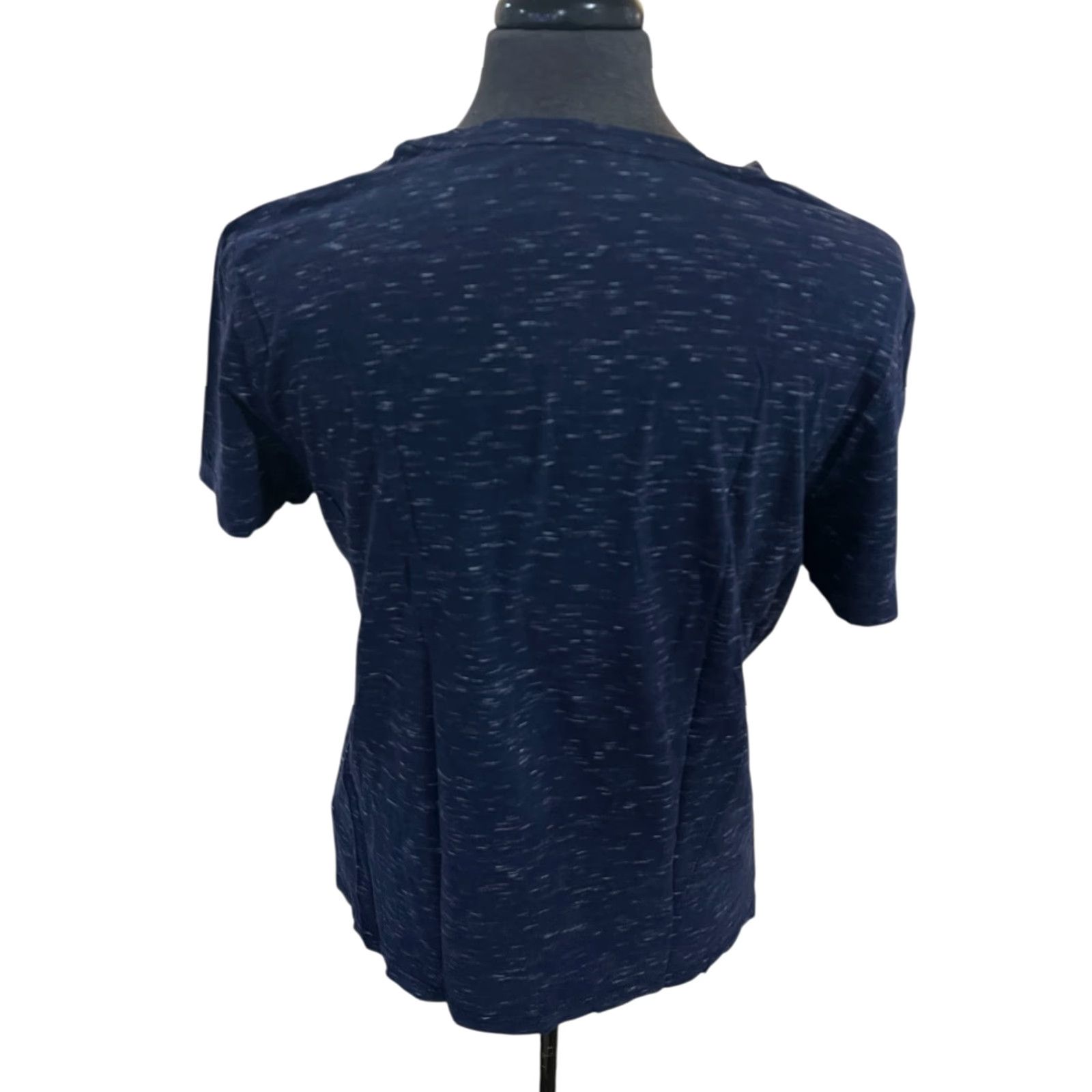 Banana Republic Banana Republic T Shirt Mens Large Blue Heathered Space Dye Crew Neck Shirt Size US L / EU 52-54 / 3 - 4 Thumbnail