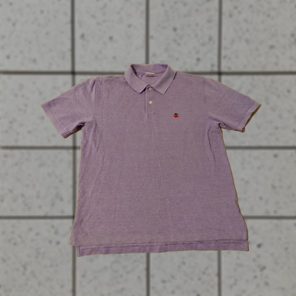 Brooks Brothers Mens Brooks Brothers Polo Shirt Medium Purple Cotton Size US M / EU 48-50 / 2 - 1 Thumbnail