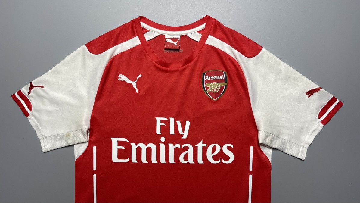 Puma ARSENAL PUMA 2014/2015 FOOTBALL SOCCER HOME JERSEY #11 OZIL Size US S / EU 44-46 / 1 - 3 Thumbnail