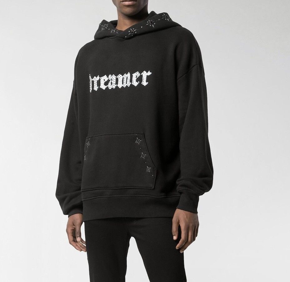 image of Amiri Dreamer Hoodie With Swarovski Crystals in Black, Men's (Size Small)