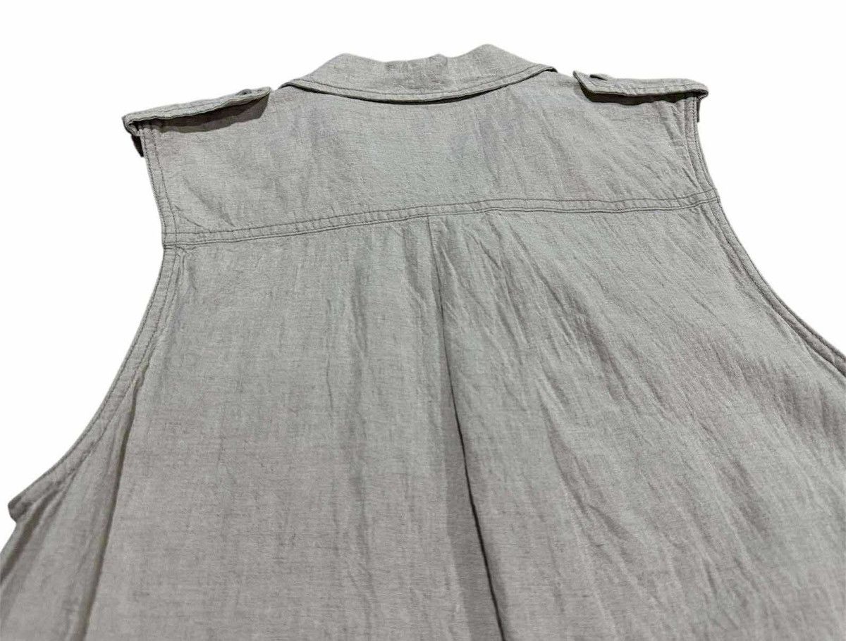 Japanese Brand 🔥Y2K Archived G.O.A Military Cargo Linen Sleeveless Shirt Size US M / EU 48-50 / 2 - 8 Thumbnail