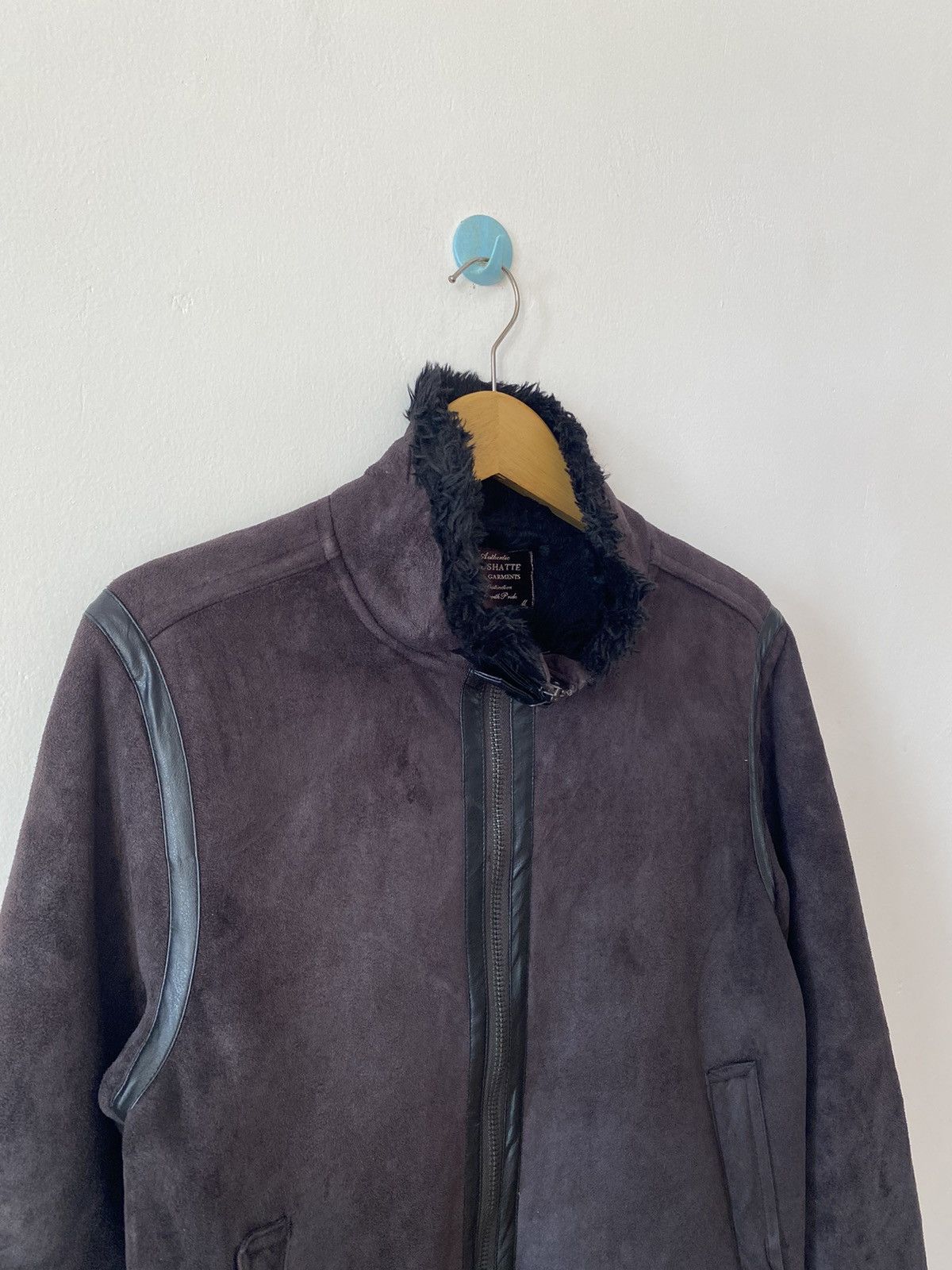 14th Addiction × If Six Was Nine × In The Attic Japanese Brand Roushatte Suede Sherpa Jacket Size US M / EU 48-50 / 2 - 3 Thumbnail