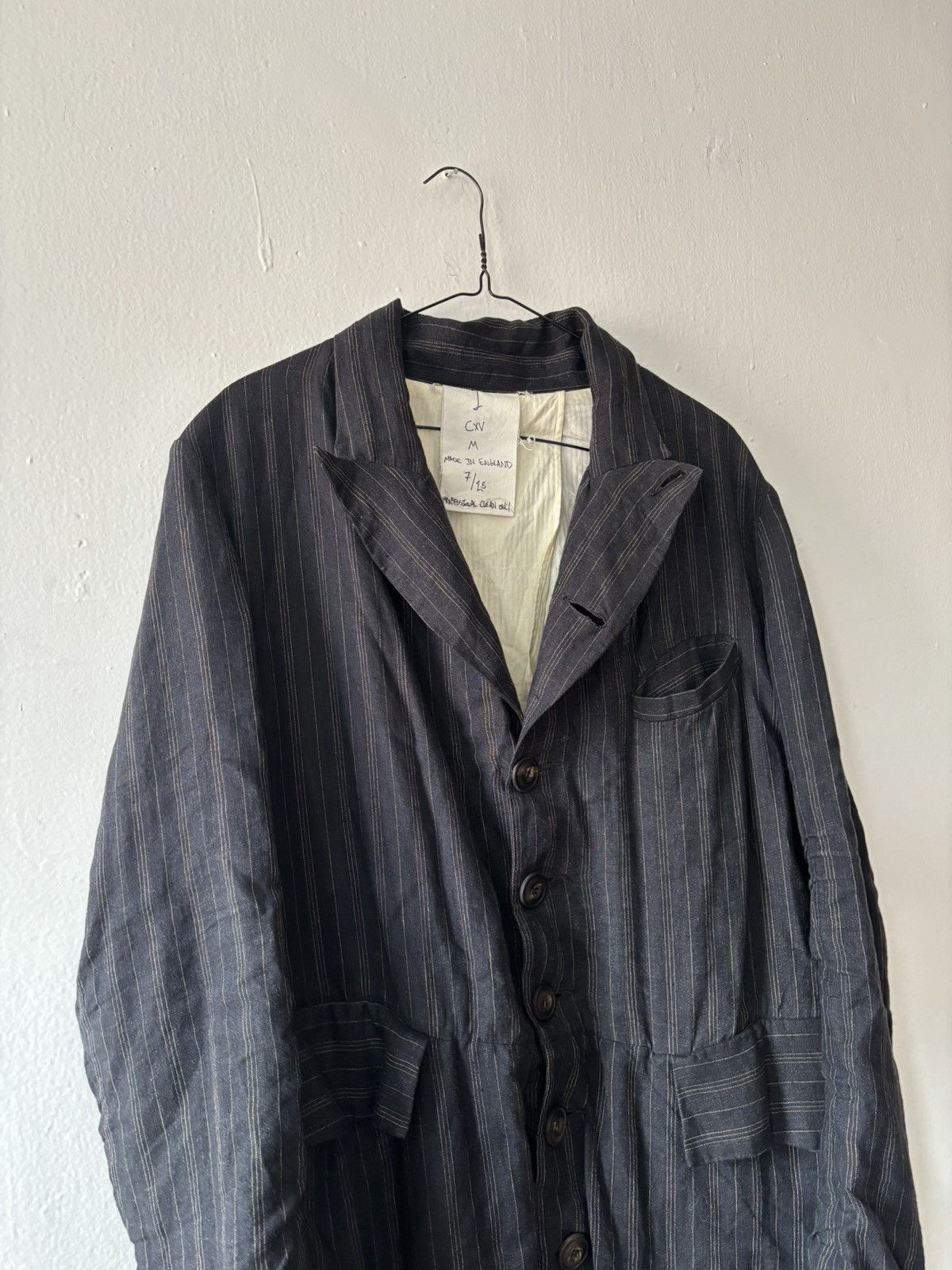 John Alexander Skelton Linen single breasted frock coat Size US M / EU 48-50 / 2 - 4 Thumbnail
