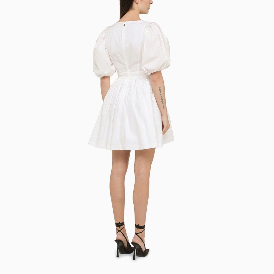 ROTATE o1d2blof0924 Mini Dress in White Size S / US 4 / IT 40 - 3 Thumbnail