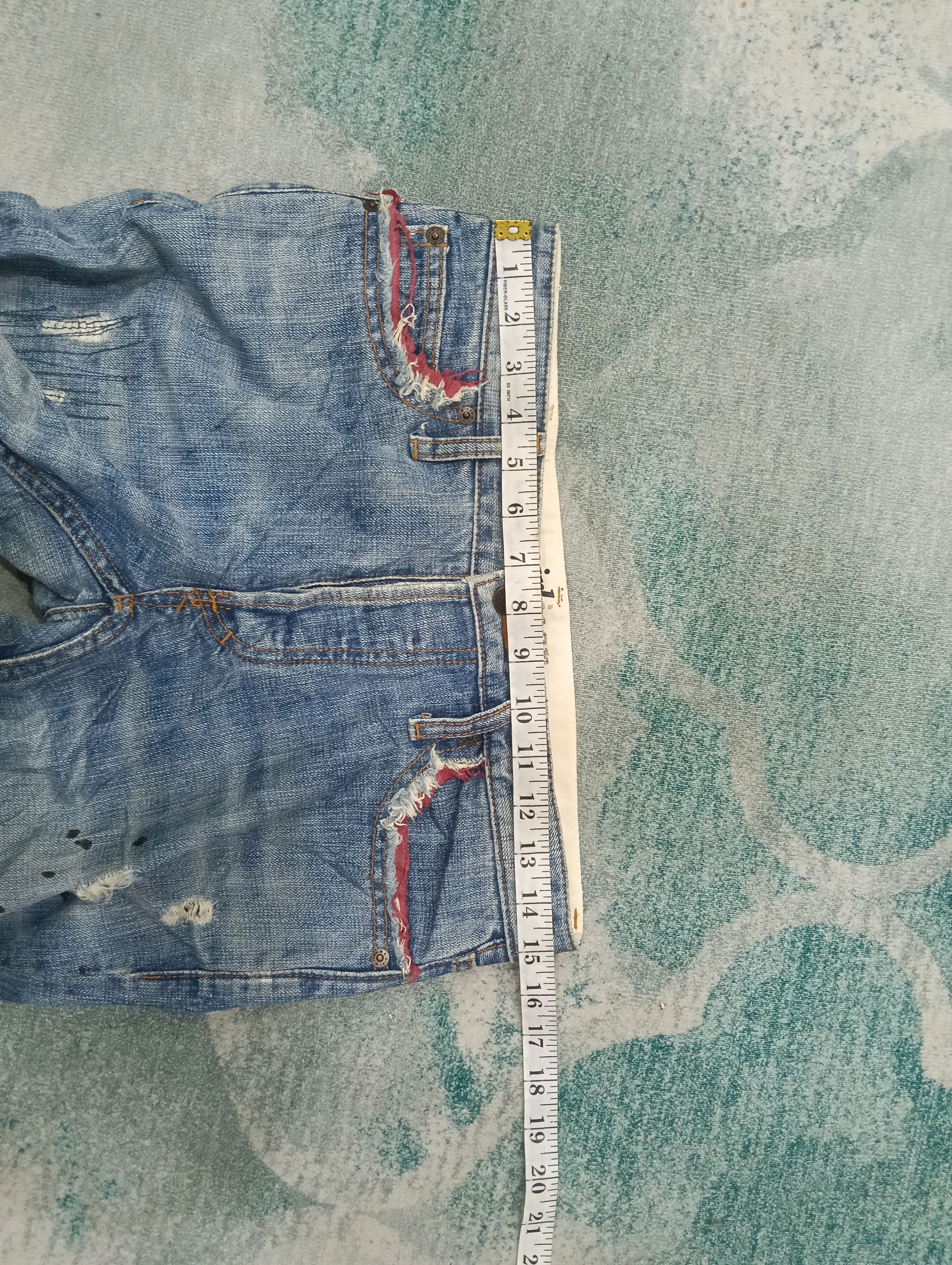 X-Girl X Girl Jeans Distressed,Zigzag And Paint Design Size 30" / US 8 / IT 44 - 16 Thumbnail