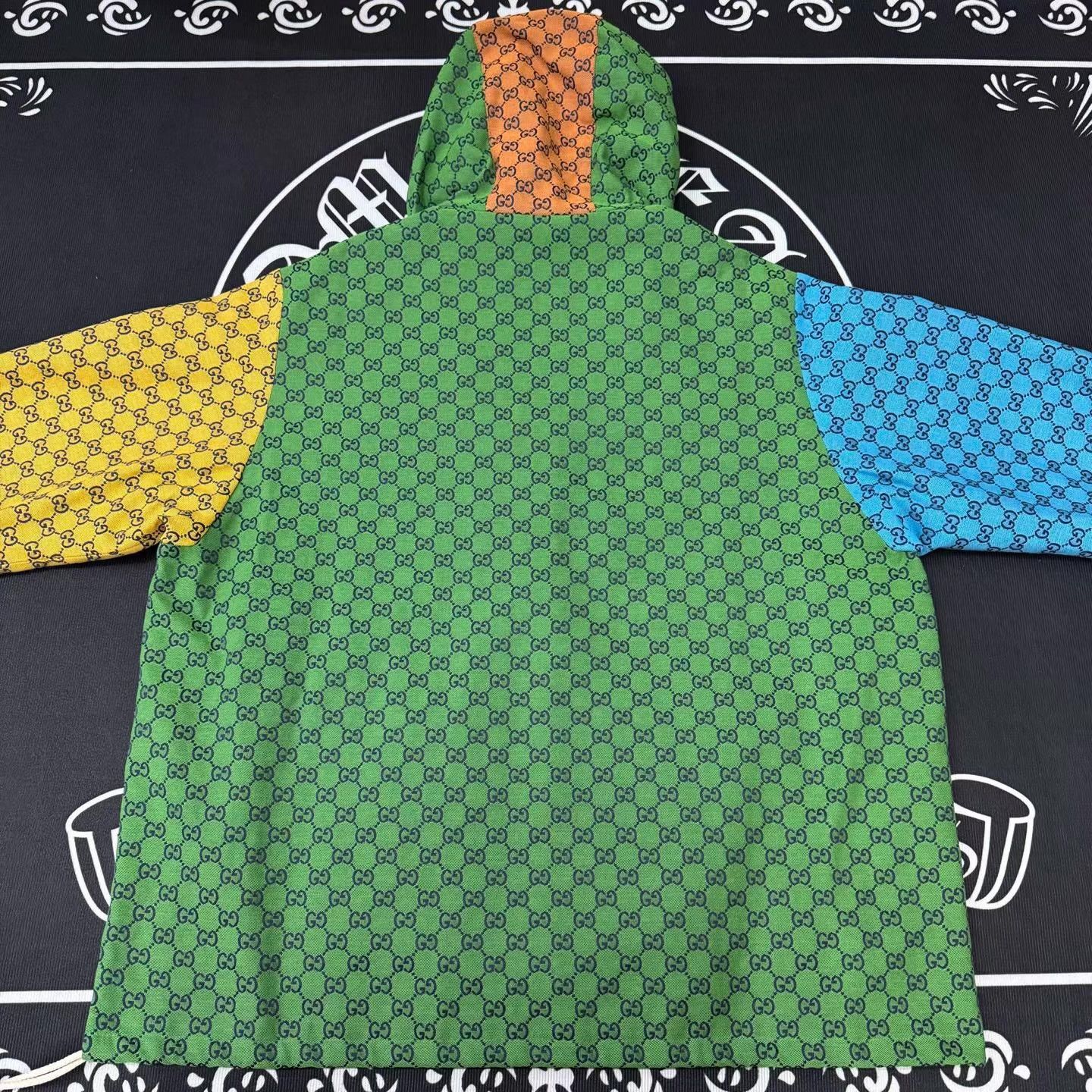 Gucci GUCCI Color Block All-Over Print Canvas Jacket Q10 Size US XL / EU 56 / 4 - 3 Thumbnail