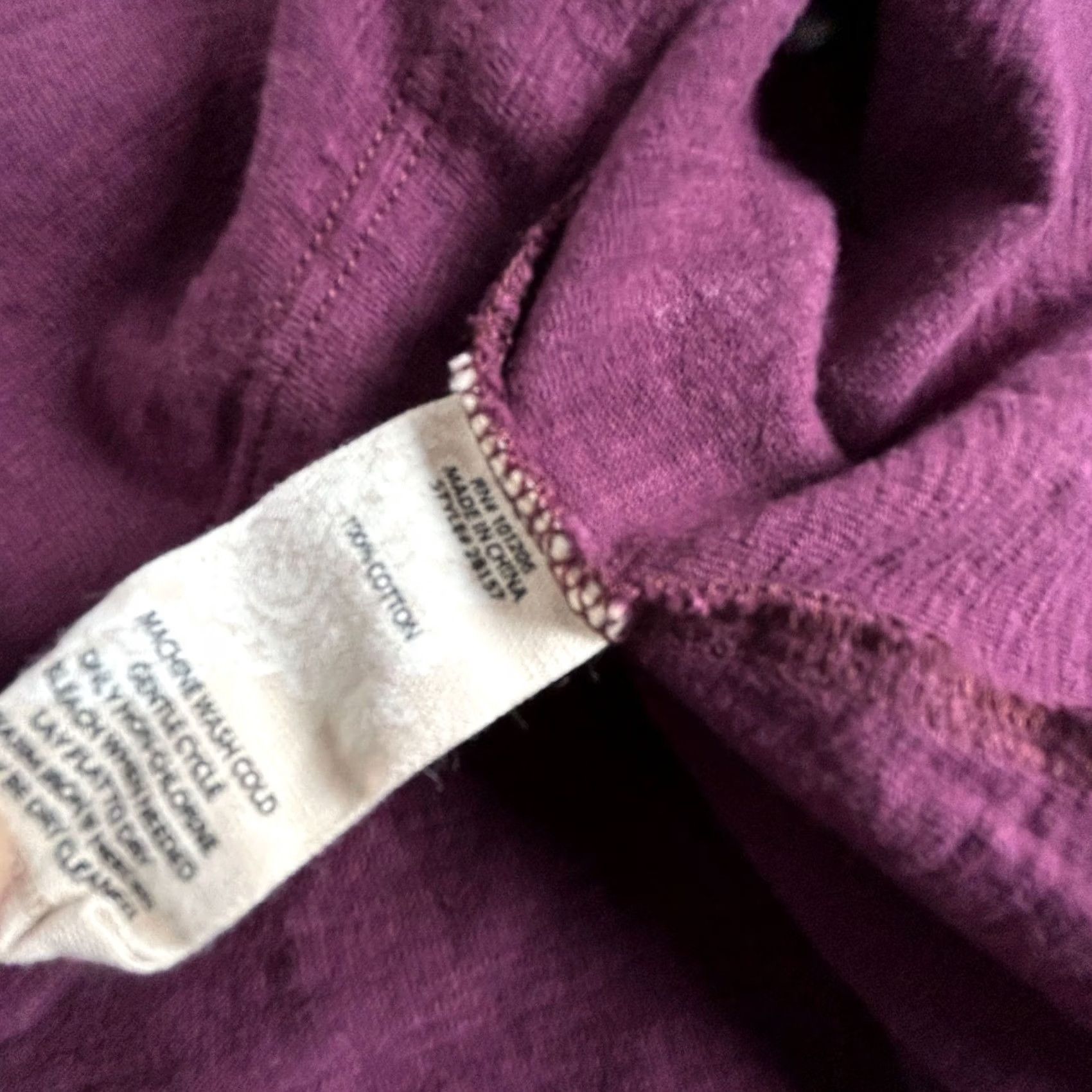 Soft Surroundings Soft Surroundings Shirt XL Purple 3/4 Sleeve Button Down Tunic Top Women Regular Adults Womens Size XL / US 12-14 / IT 48-50 - 4 Thumbnail