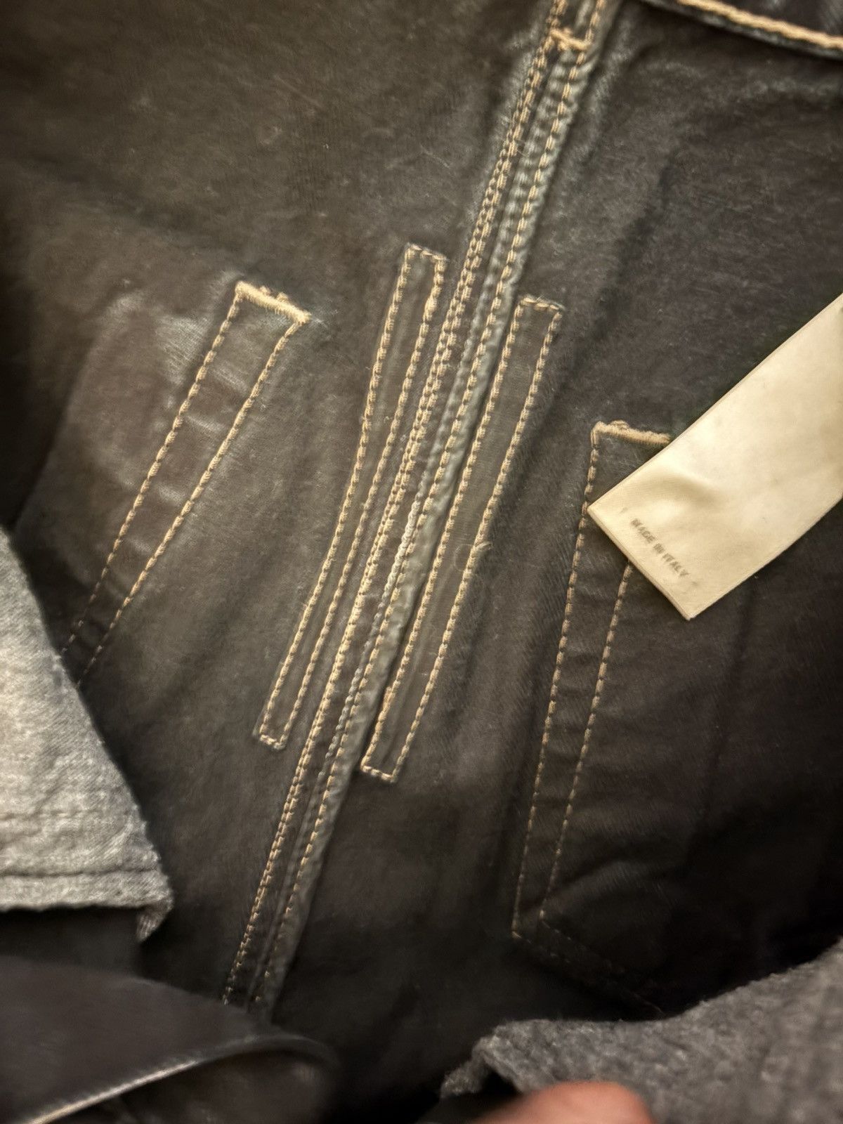 Rick Owens Drkshdw Rick owens drkshdw dustulator waxed denim Size US 28 / EU 44 - 3 Thumbnail