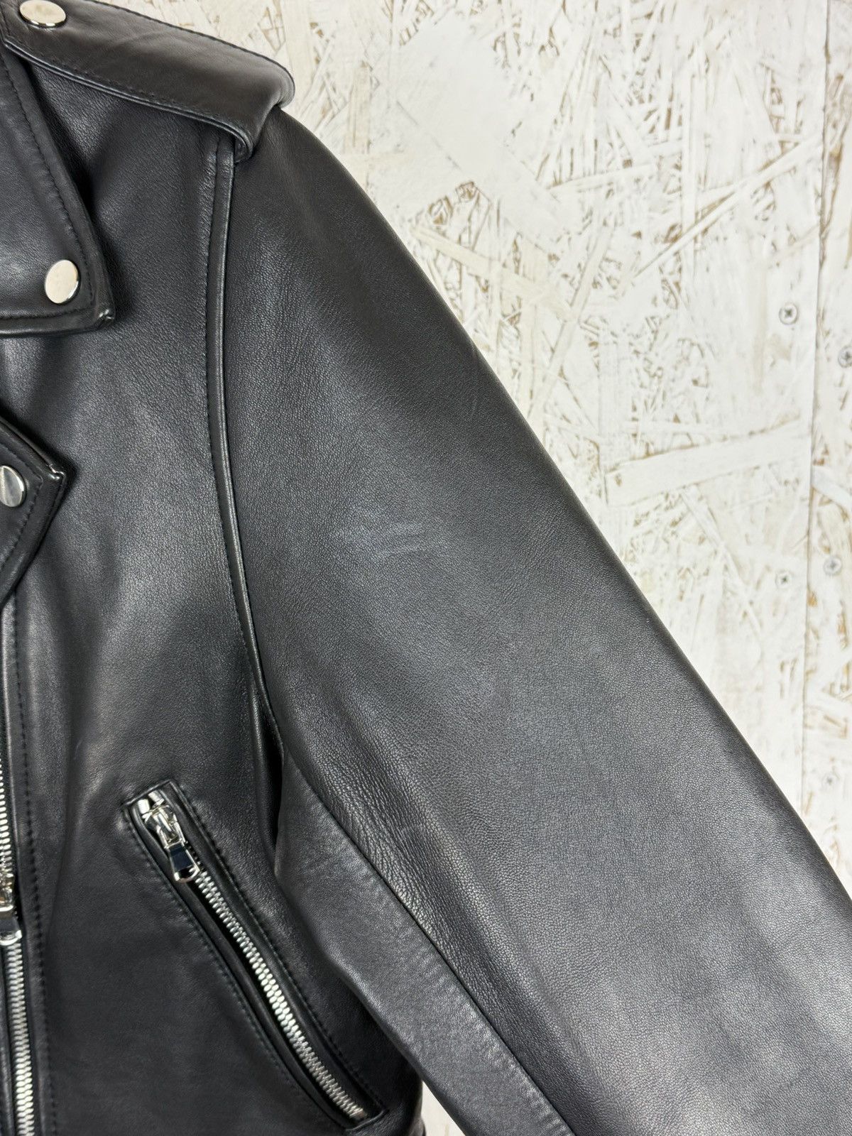 Sandro Sandro Paris Lambskin Black Biker Leather Jacket Size 4 Size L / US 10 / IT 46 - 5 Thumbnail