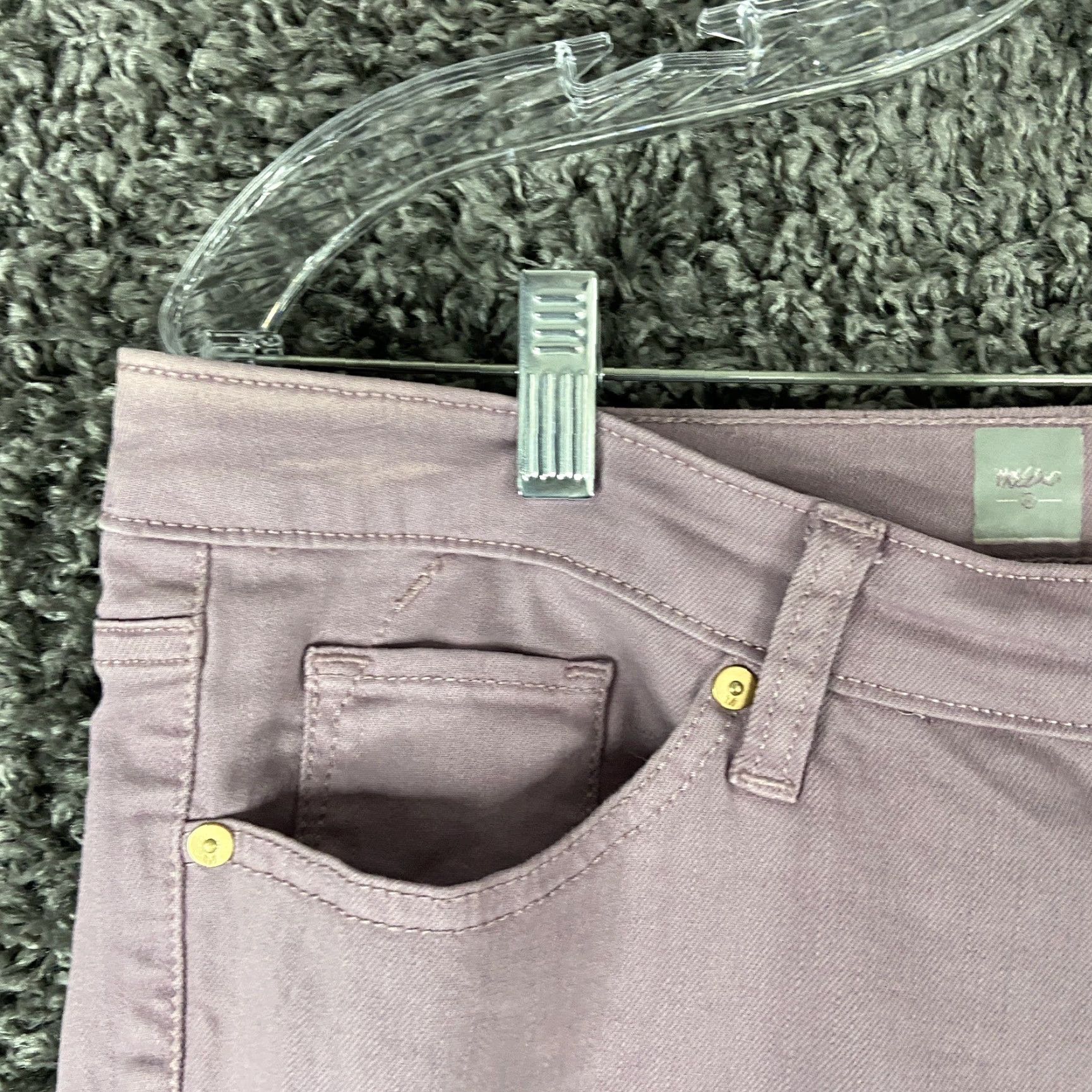 Mossimo Mossimo Premium Denim Skinny Jeans Women’s Size 12 Purple Regular Size 34" / US 12 / IT 48 - 4 Thumbnail