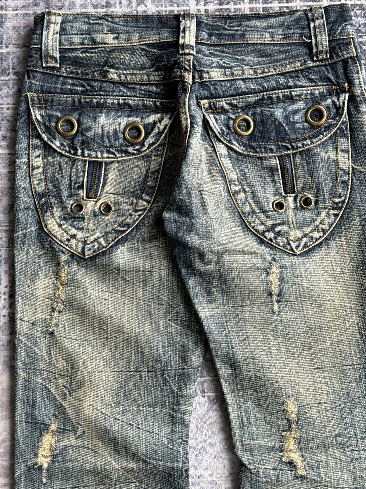 semanticdesign Y2K Vintage Semantic design Punk Flared Denim / ifsixwasnine Size US 29 - 5 Thumbnail