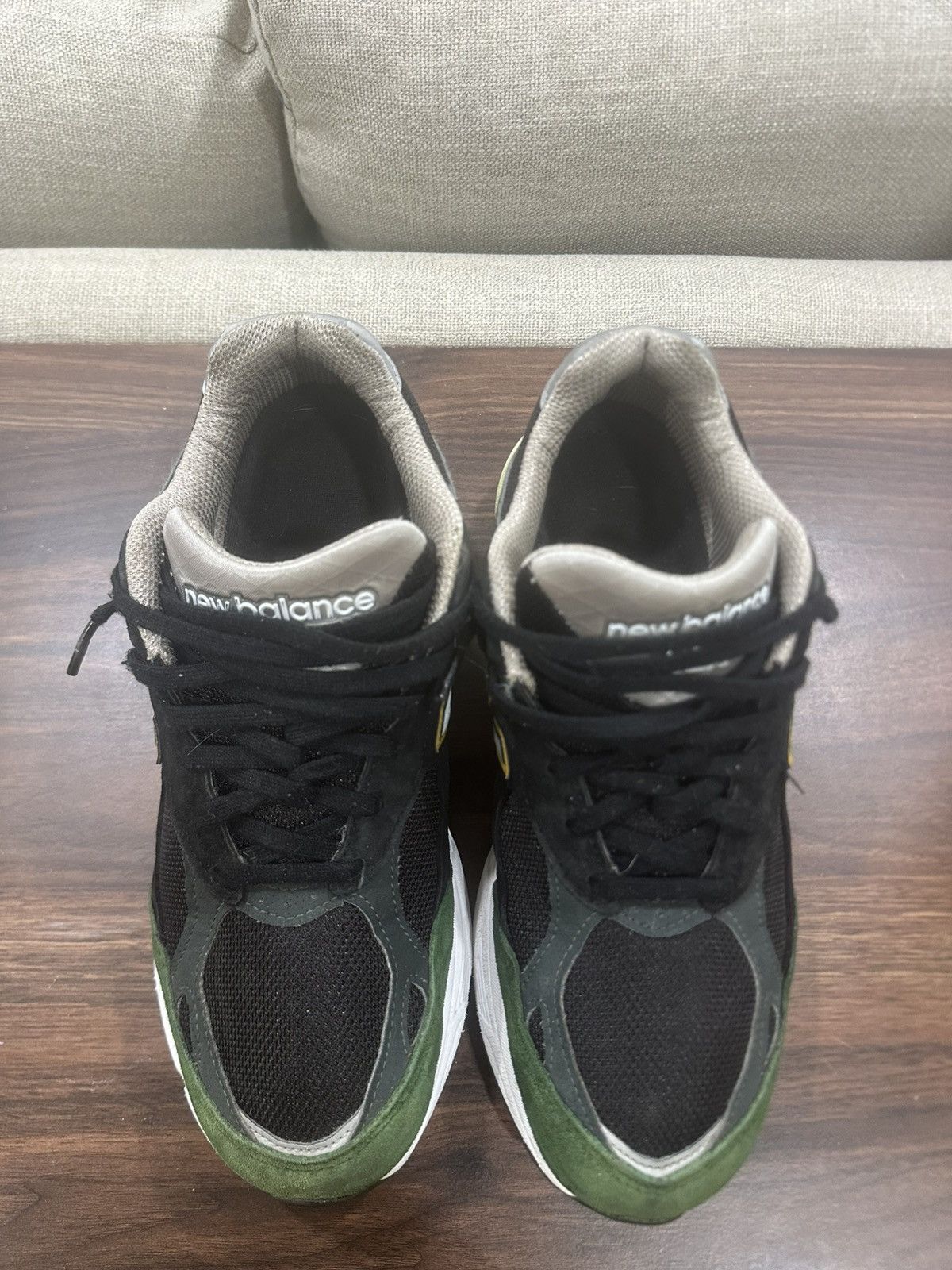New Balance New Balance 990v3 Made in USA ‘Black Green’ Size US 10 / EU 43 - 2 Thumbnail