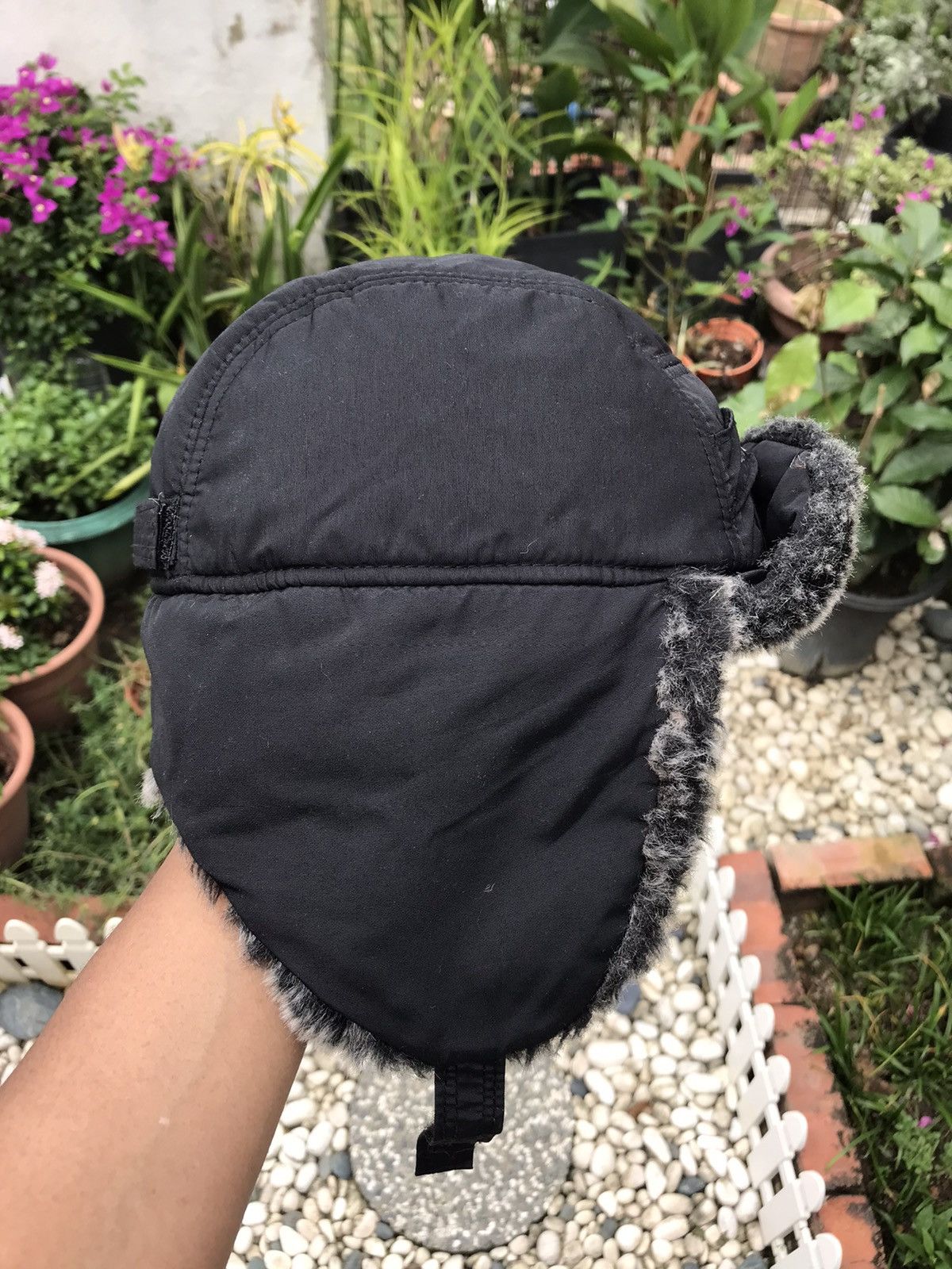 Japanese Brand × Vintage AUTHENTIC FUR TRIM WINTER TRAPPER HAT WITH EAR WARMER FLAPS Size ONE SIZE - 3 Thumbnail
