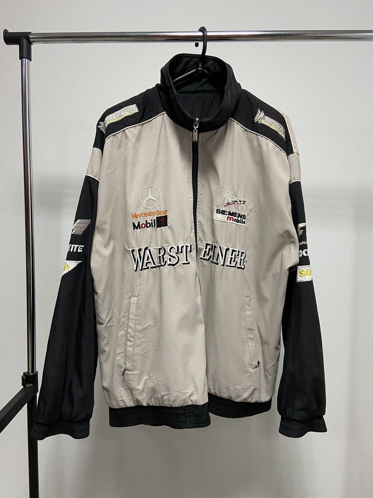 Mercedes-Benz × Vintage Mercedes Benz Racing Jacket Big Logo Formula 1 doubleside Size US XXL / EU 58 / 5 - 1 Thumbnail