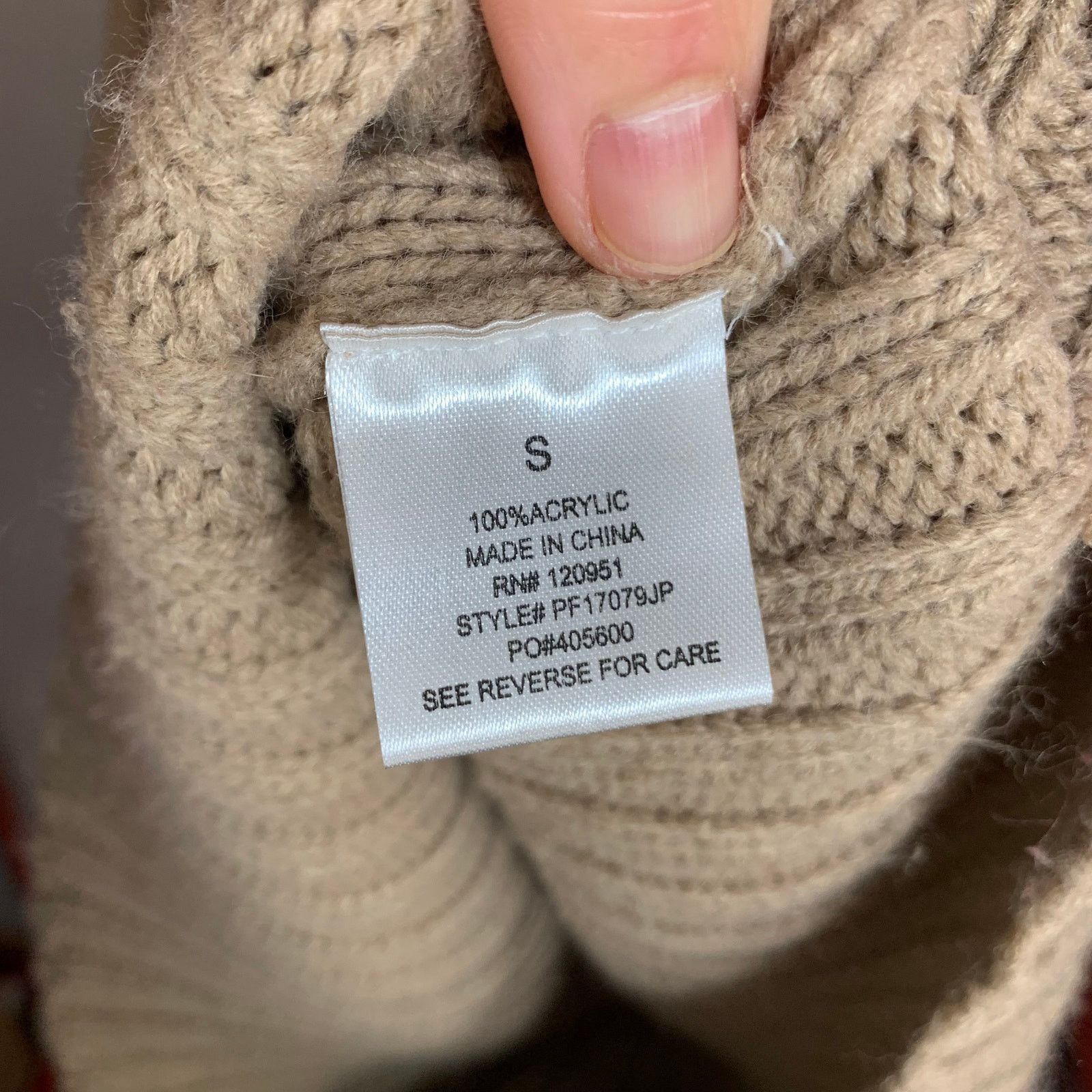 Other Women's Long Sweater, High Collar Knit/ Winter Dress Size S Size S / US 4 / IT 40 - 3 Thumbnail