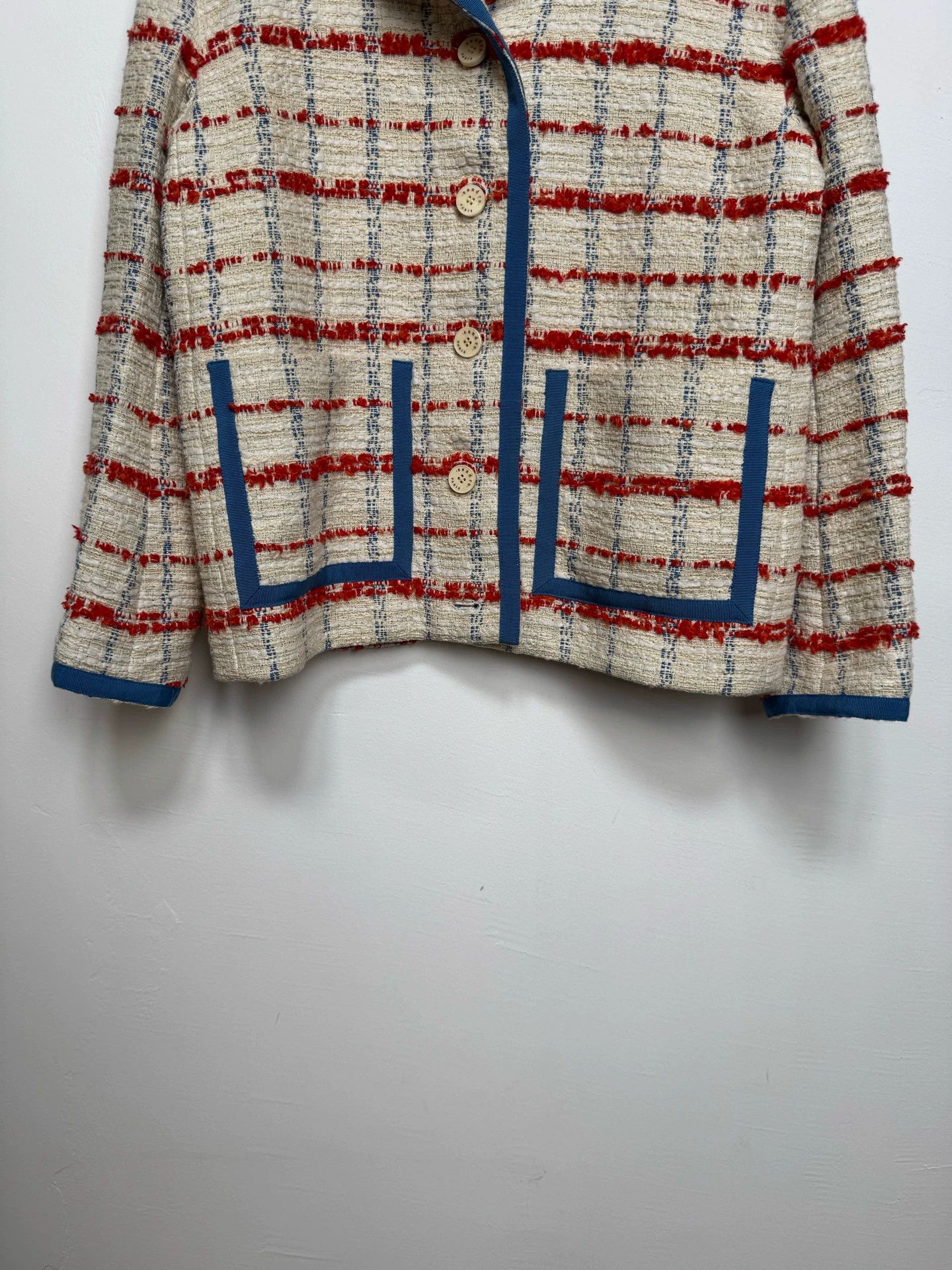 Sandro Sandro Chanel-style checked jacket women's new 36 Size XS / US 0-2 / IT 36-38 - 4 Thumbnail