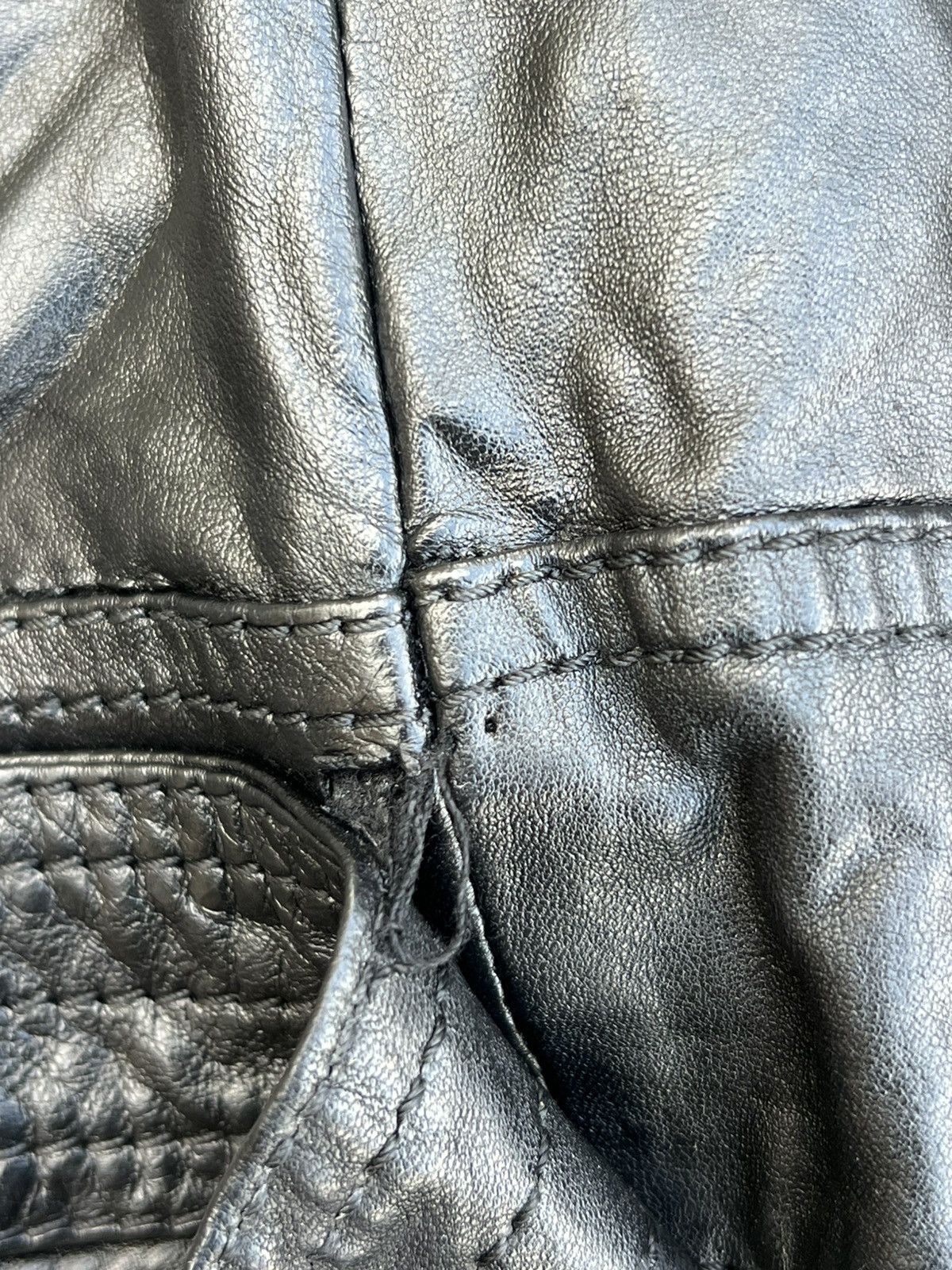 Dolce & Gabbana D&G ARCHIVAL “MULTI-ZIP” BLACK LAMBSKIN MOTO JACKET-size 50 Size US M / EU 48-50 / 2 - 19 Thumbnail