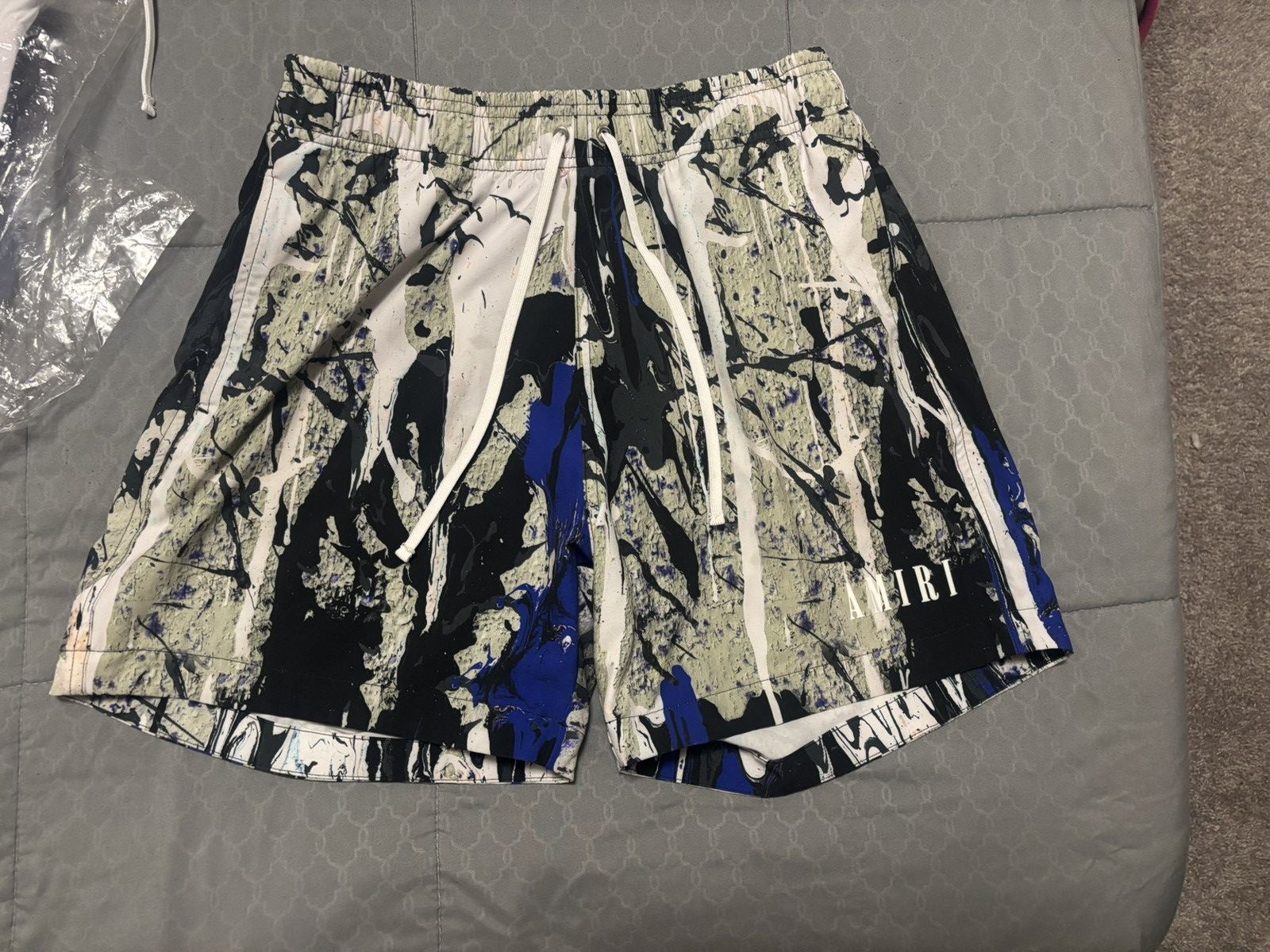 Amiri Amiri paint drip swim trunks Size US 32 / EU 48 - 2 Thumbnail