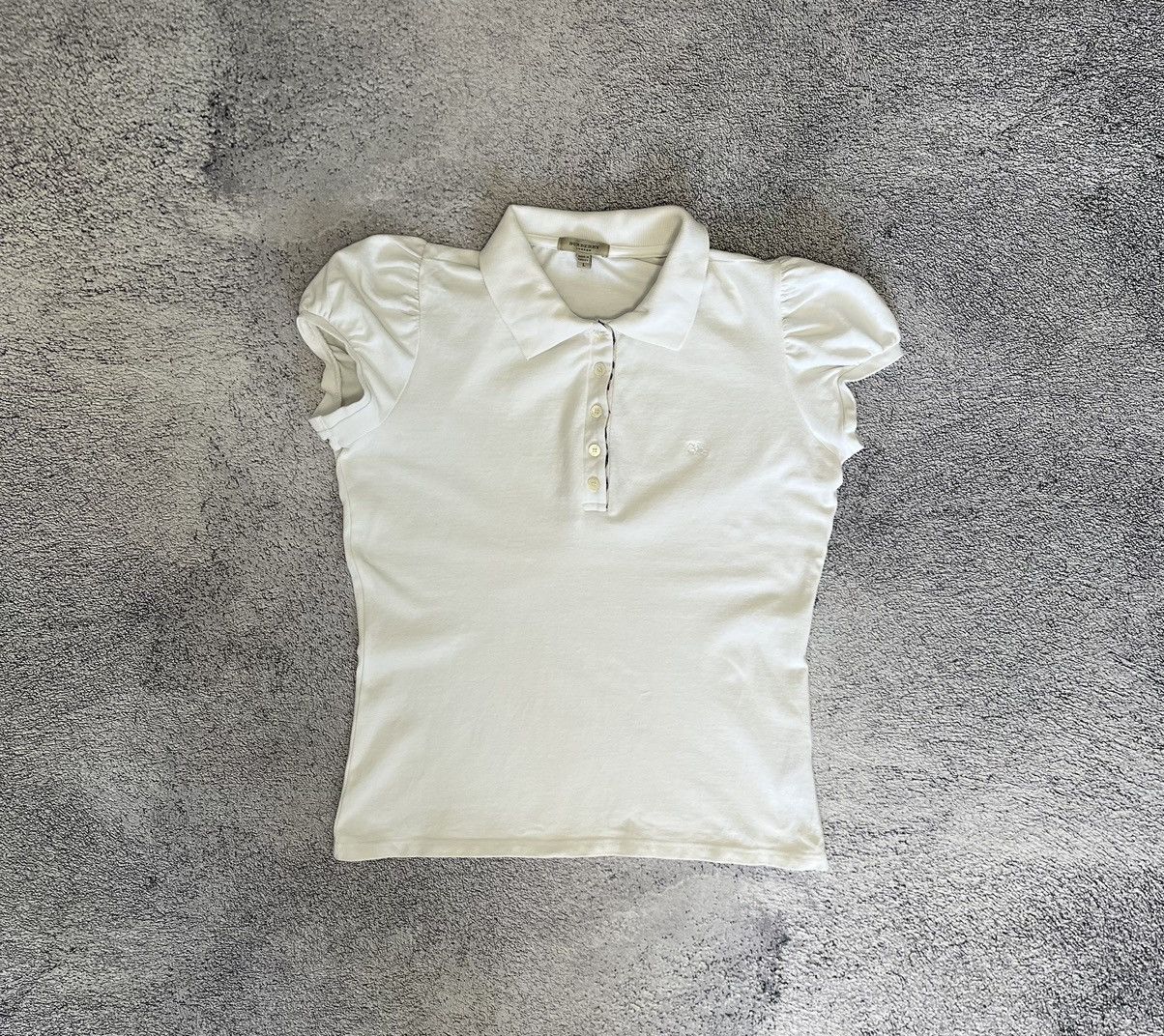 Burberry Burberry London Women T- Shirt Polos White Size L Size L / US 10 / IT 46 - 1 Thumbnail