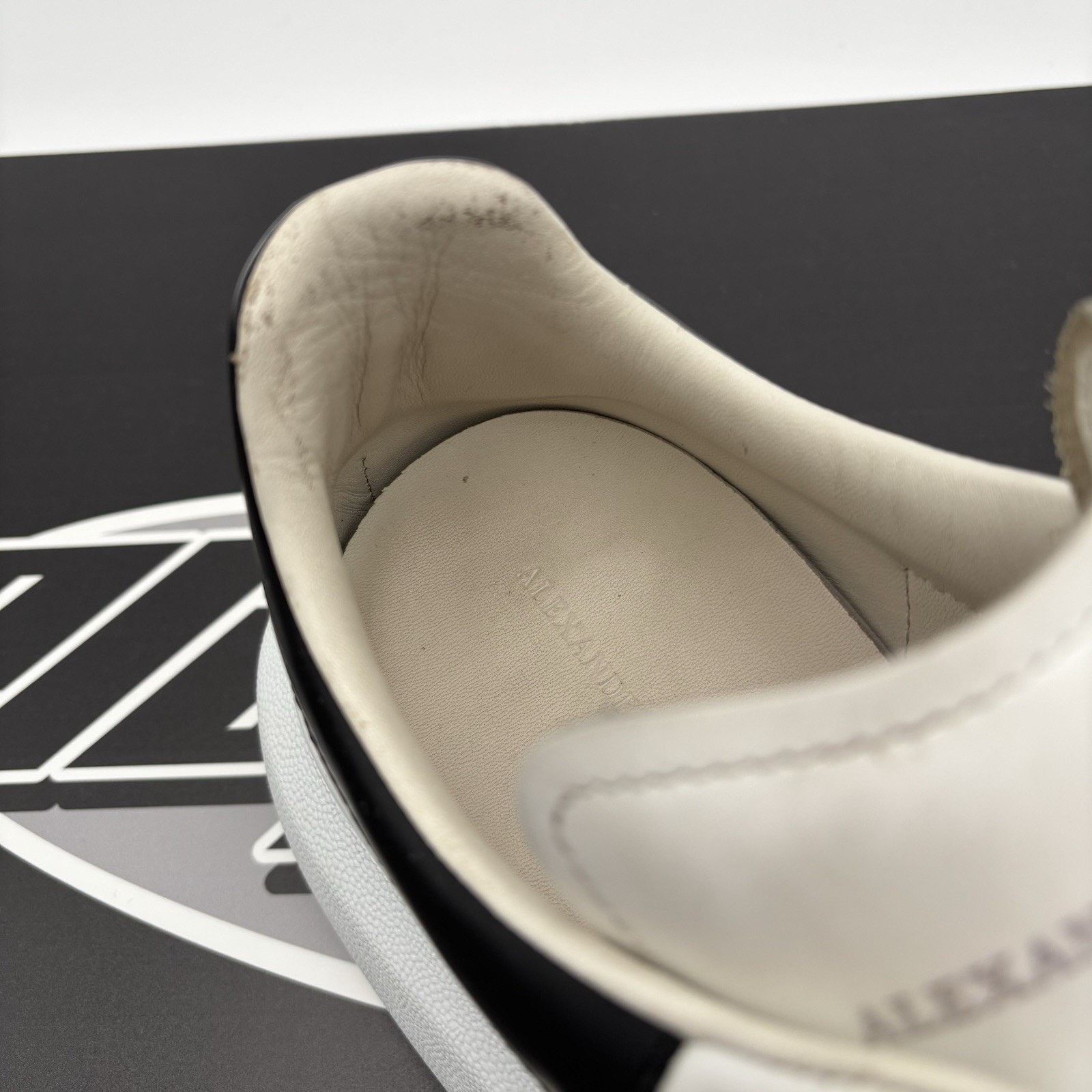 Alexander McQueen Alexander McQueen Front Studded ' White, Black ' | GREAT! Size US 11 / EU 44 - 7 Thumbnail