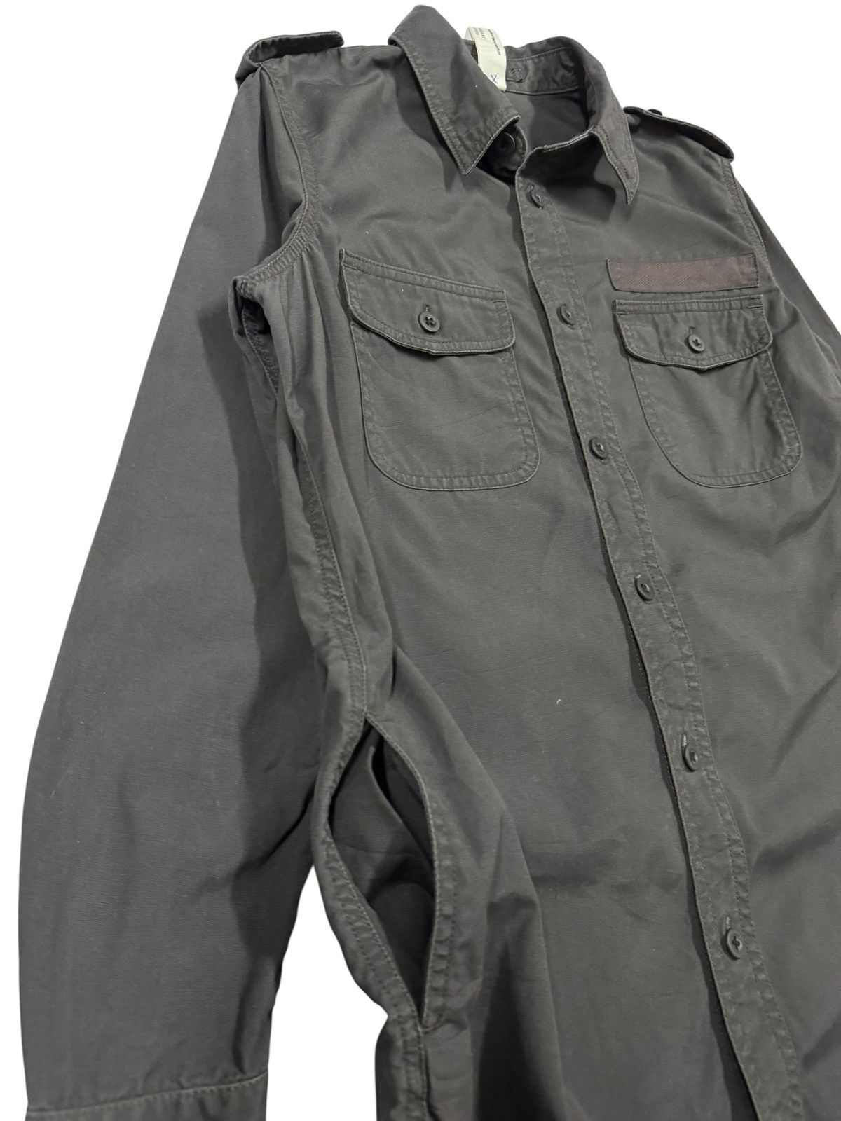 Margaret Howell MHL🔥Margaret Howell Army Patch Long Button Ups Pocket Shirt Size US S / EU 44-46 / 1 - 8 Thumbnail