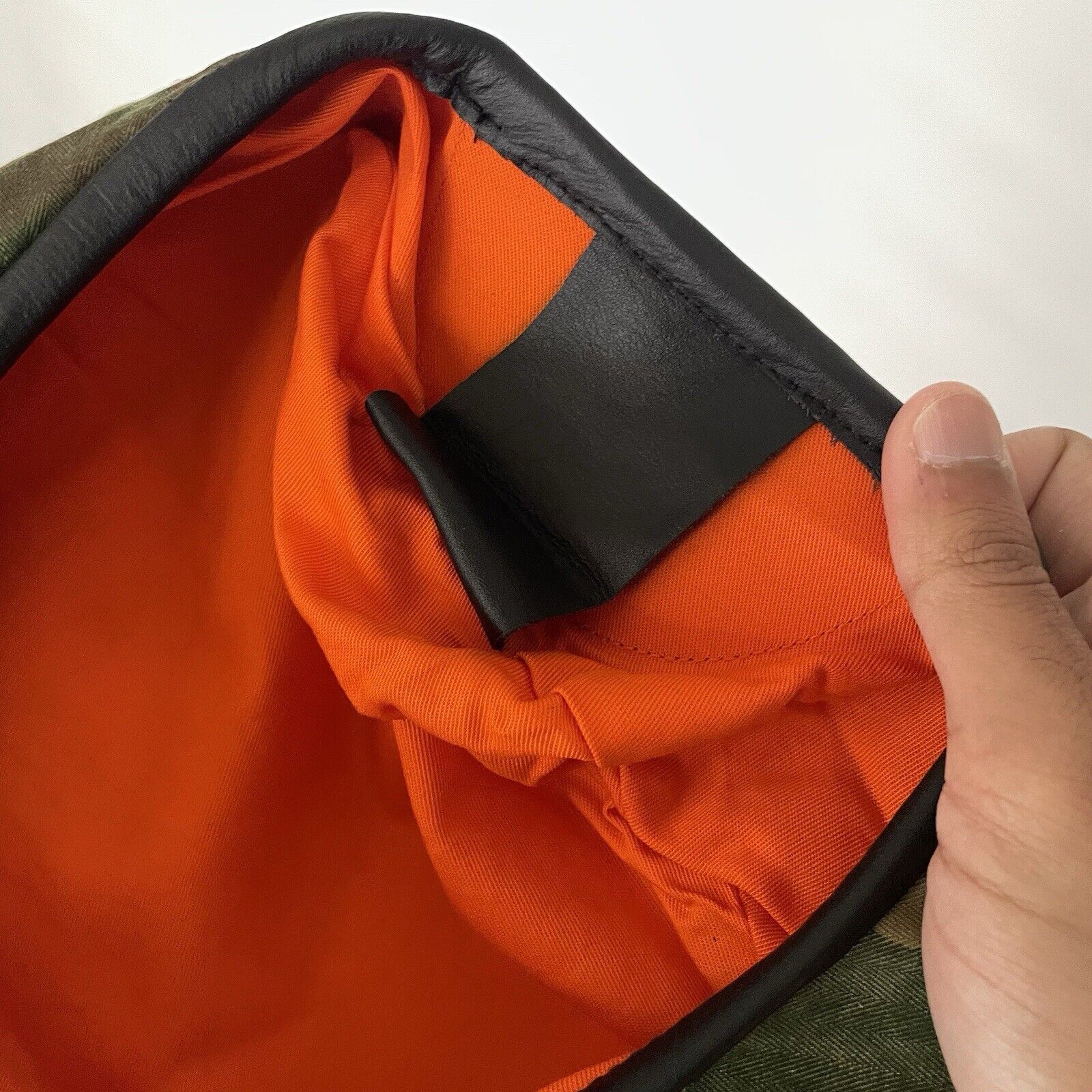 Handmade Frogskin Camouflage Beret Cap Military Orange Inner OSFA Size ONE SIZE - 6 Thumbnail