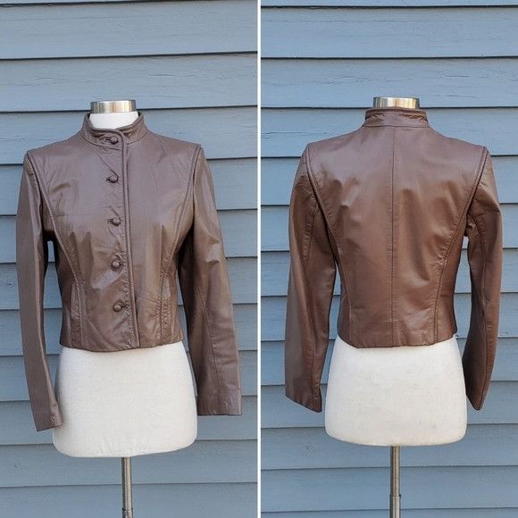 Vintage Vintage 70s Brown Leather Boho Cowgirl Western Bolero Croppe Size S / US 4 / IT 40 - 7 Thumbnail