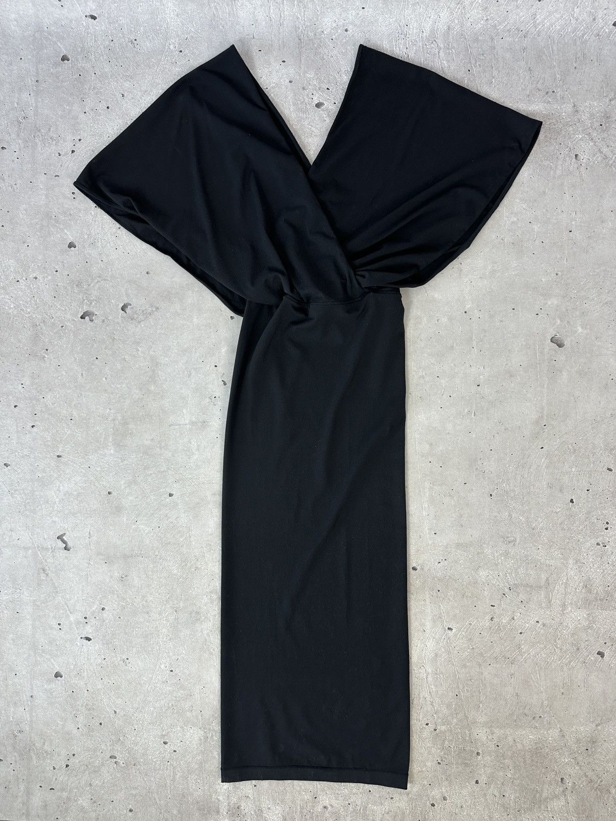 Designer × Wolford Wolford Black With Broad Shoulders Pencil Dress Size XS / US 0-2 / IT 36-38 - 4 Thumbnail