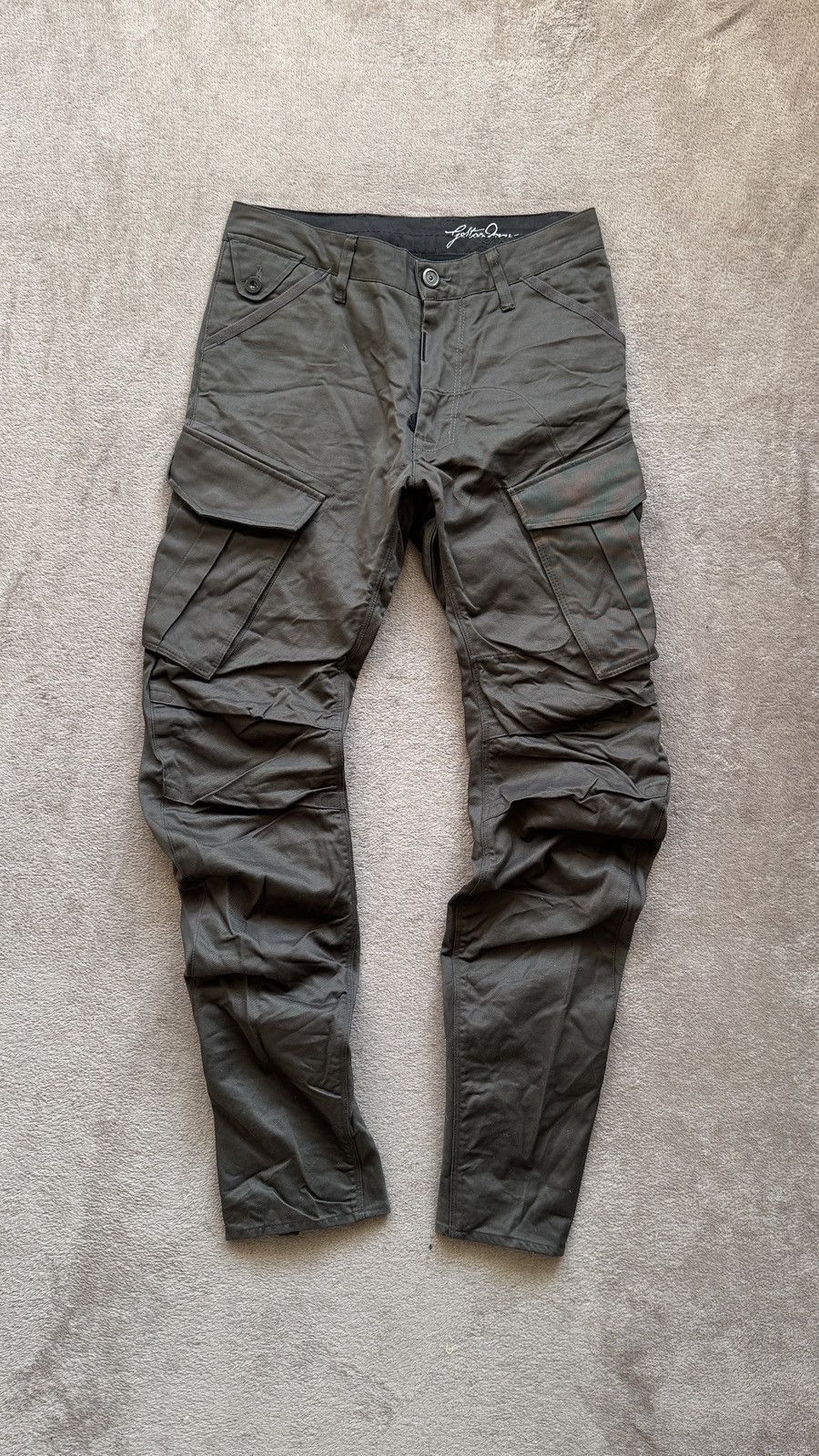 If Six Was Nine G-Star Vintage Y2K Rovic Arc Loose Tapered Biker Cargo Pants Size US 30 / EU 46 - 2 Thumbnail
