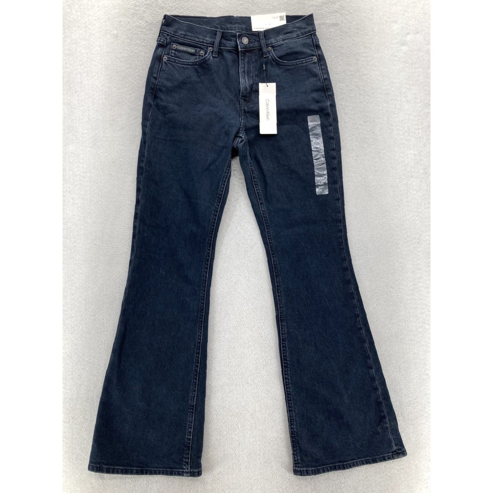 Calvin Klein Calvin Klein Jeans Womens 26 Flare Jeans Dark Blue Denim Stretch 90s Retro Vintage Style Women Size 26" / US 2 / IT 38 - 2 Thumbnail