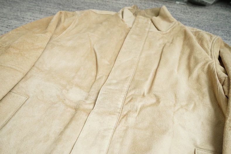 Yohji Yamamoto Yohji Yamamoto Yohji Yamamoto Leather Jacket with Minor Fl Size US M / EU 48-50 / 2 - 4 Thumbnail