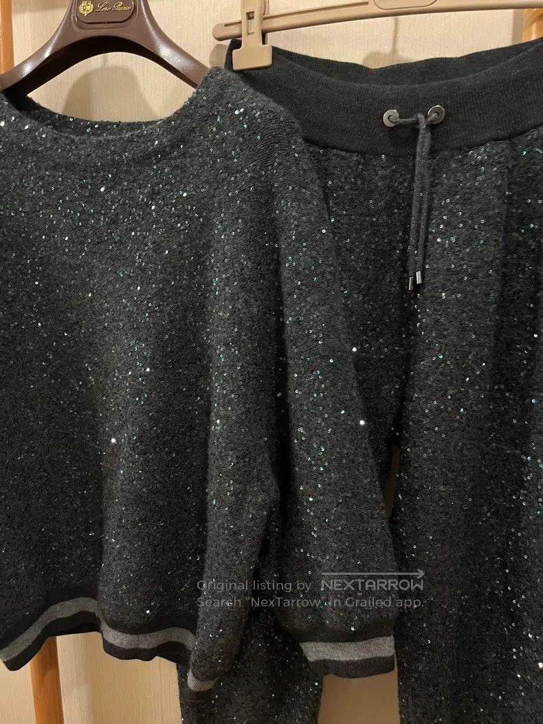 Brunello Cucinelli Brunello Cucinelli Starry Glitter Cashmere Set Size M / US 6-8 / IT 42-44 - 3 Thumbnail