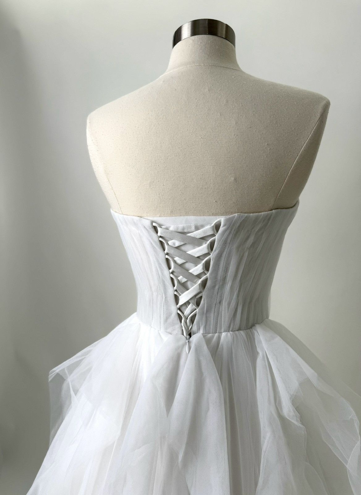 Other Preloved US 4 Anna Augusta White Maxi Evening Dress Size S / US 4 / IT 40 - 5 Thumbnail