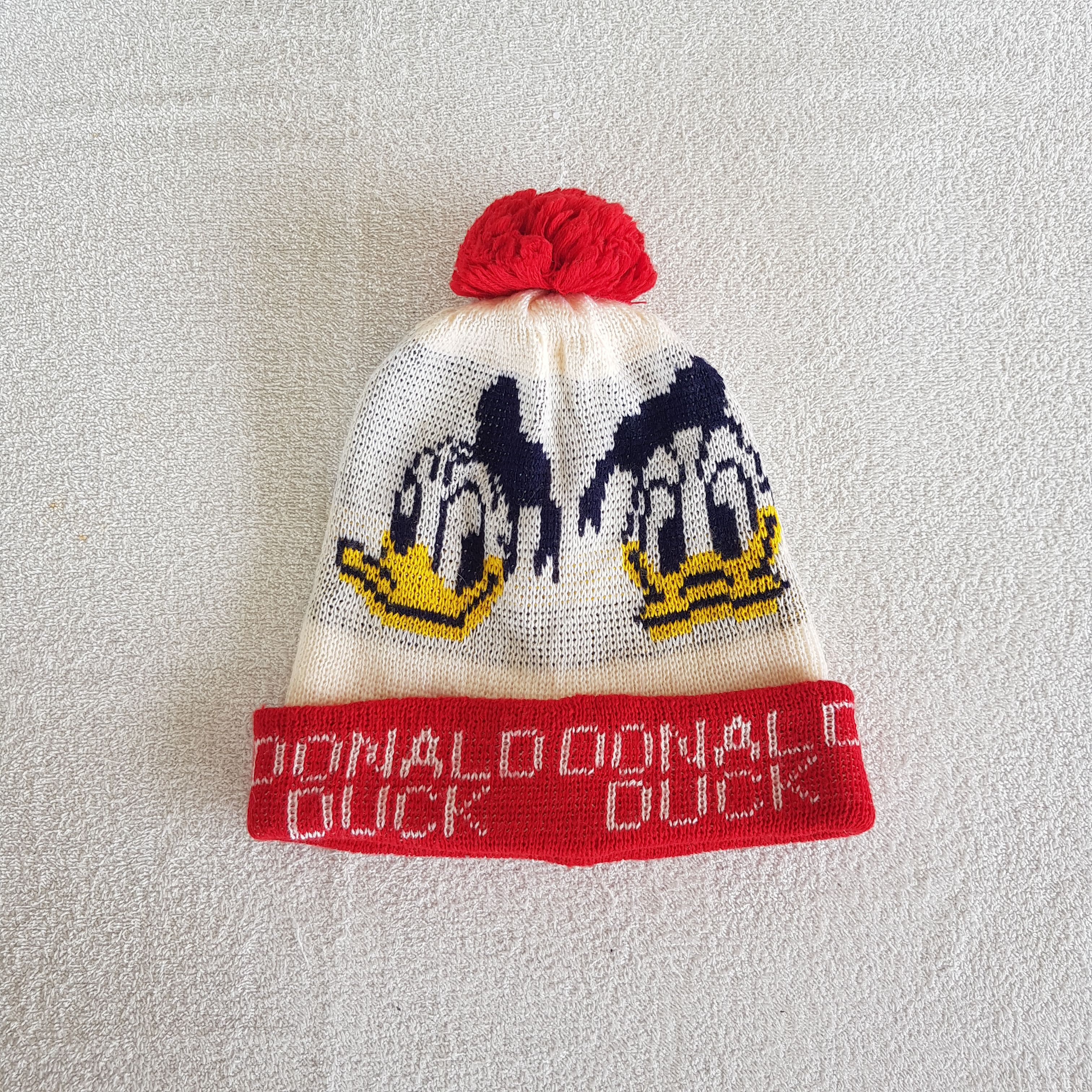 Disney Vintage 70s Donald Duck Mickey Mouse Beanie Snow Caps Hats Size ONE SIZE - 5 Thumbnail