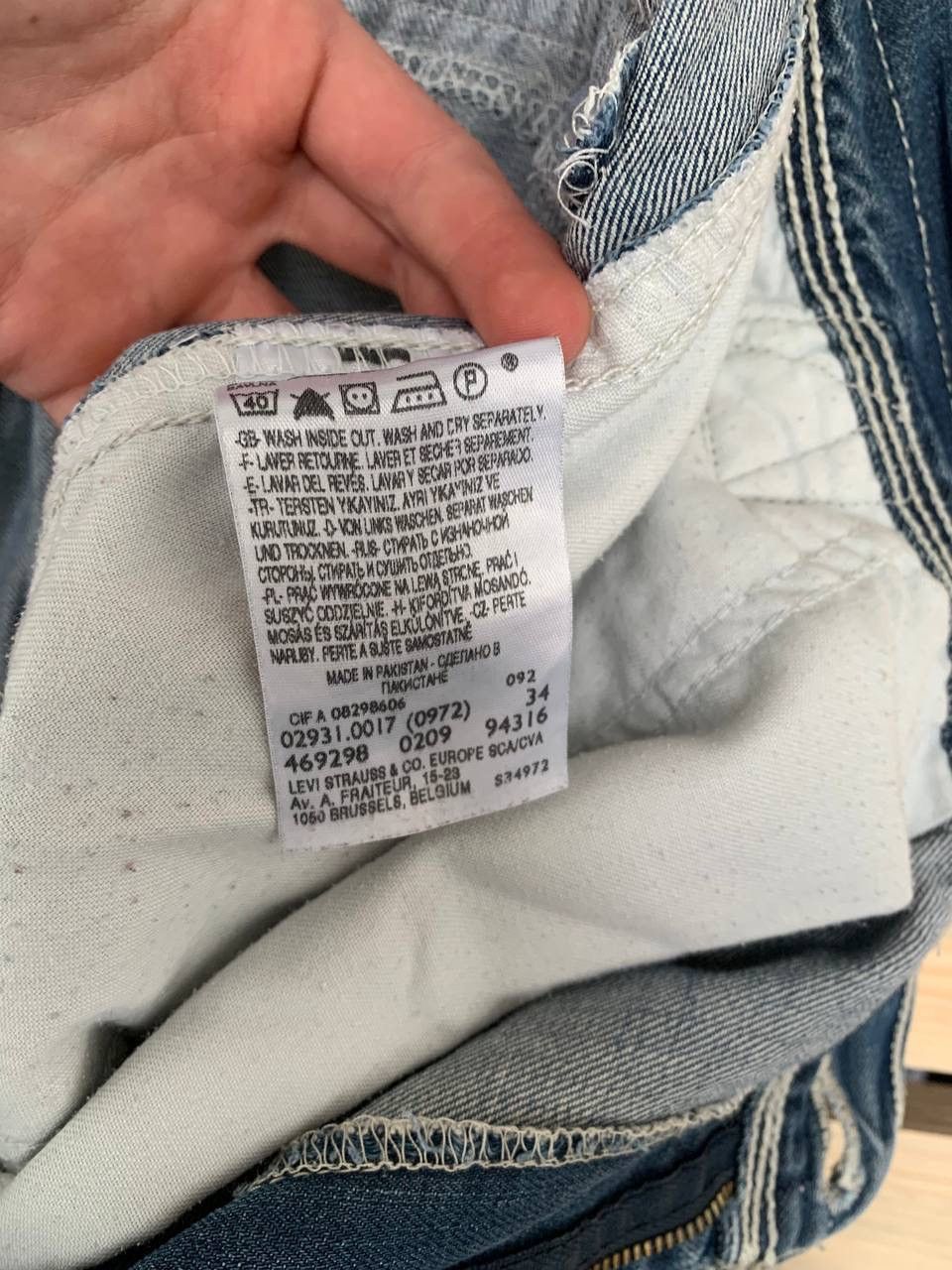 Levi's × Vintage Levis Cargo Shorts Denim Distressed Rap Sk8 Baggy Size US 34 / EU 50 - 7 Thumbnail