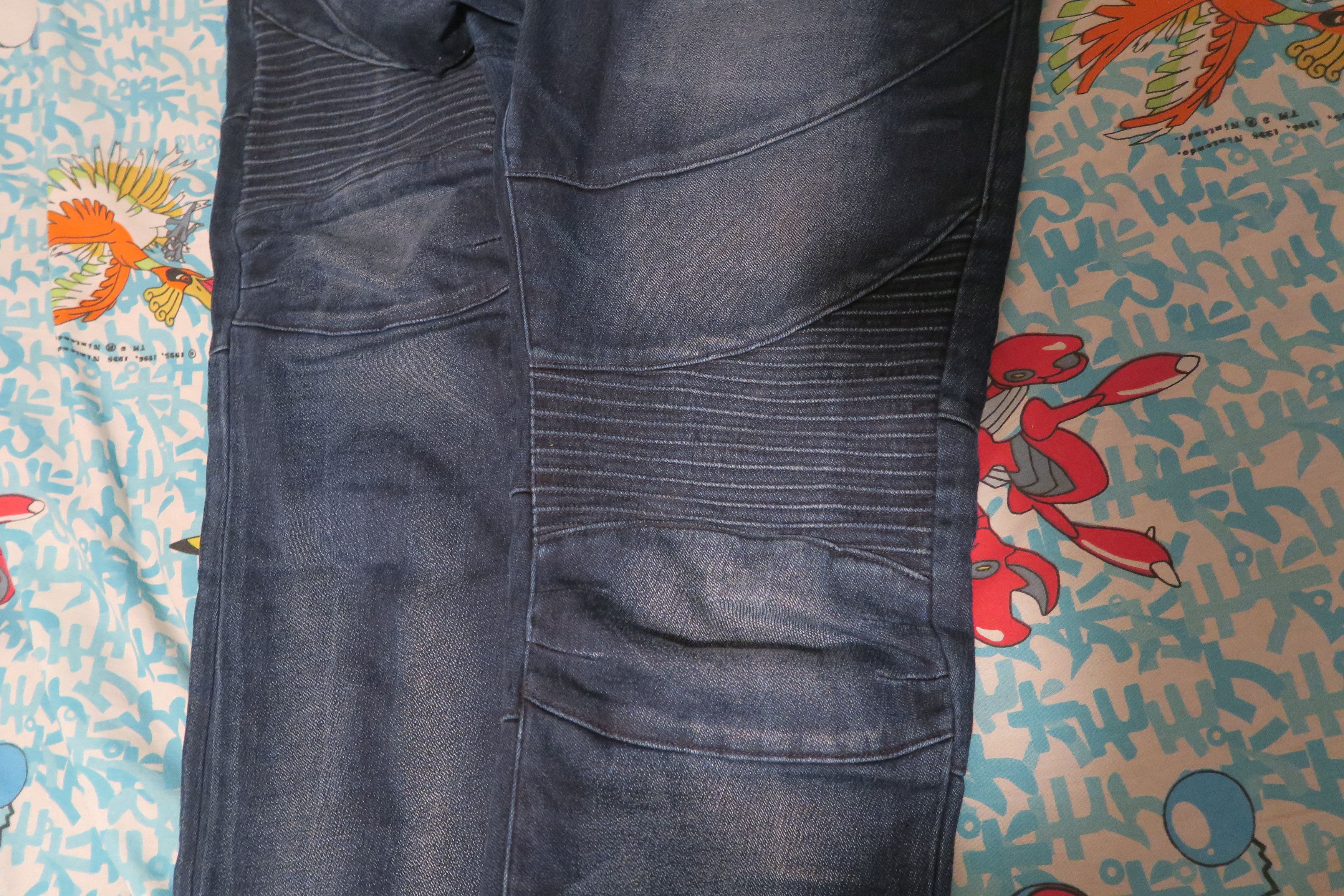 True Religion True Religion Rocco Relaxed Skinny Moto Jeans Shadow Blue Size US 38 / EU 54 - 2 Thumbnail