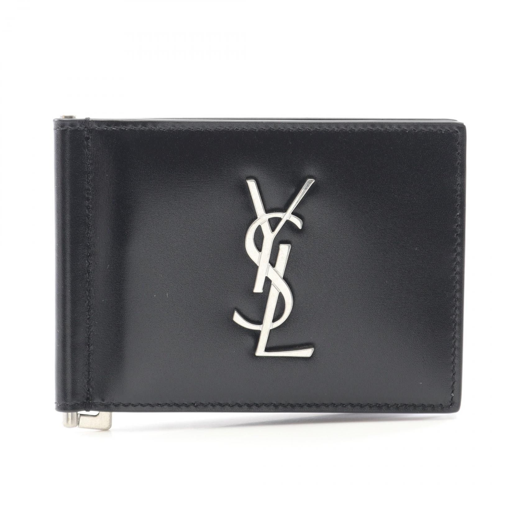 Yves Saint Laurent Yves Saint Laurent Saint Laurent Paris Monogram Bifold Wallet Leather Short Wallet 4856300SX0E1000 DUTY FREE for USA Size ONE SIZE - 1 Thumbnail