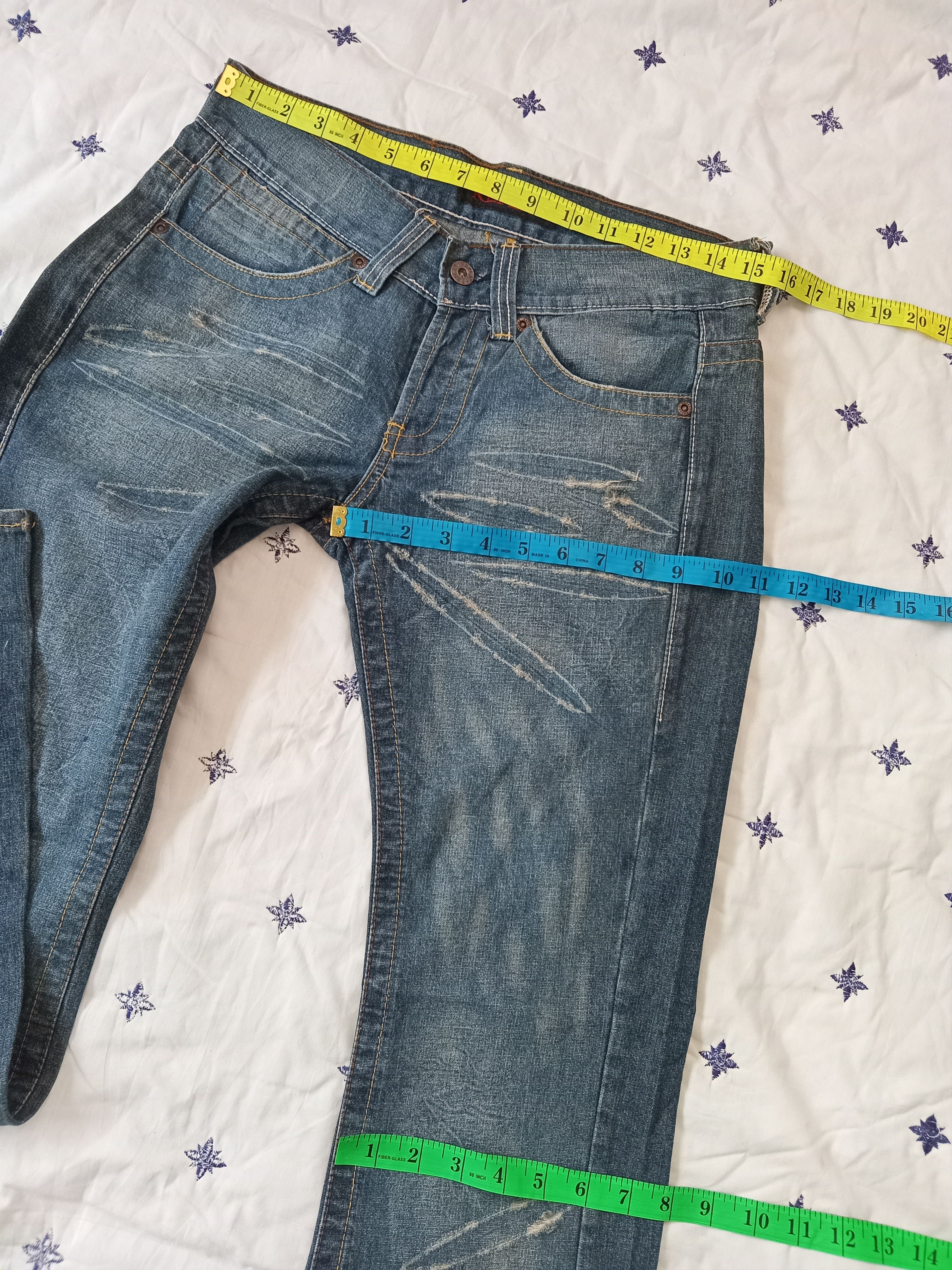 Replay × Vintage Vintage💥REPLAY Distressed Flare Jeans Size 30" / US 8 / IT 44 - 2 Thumbnail