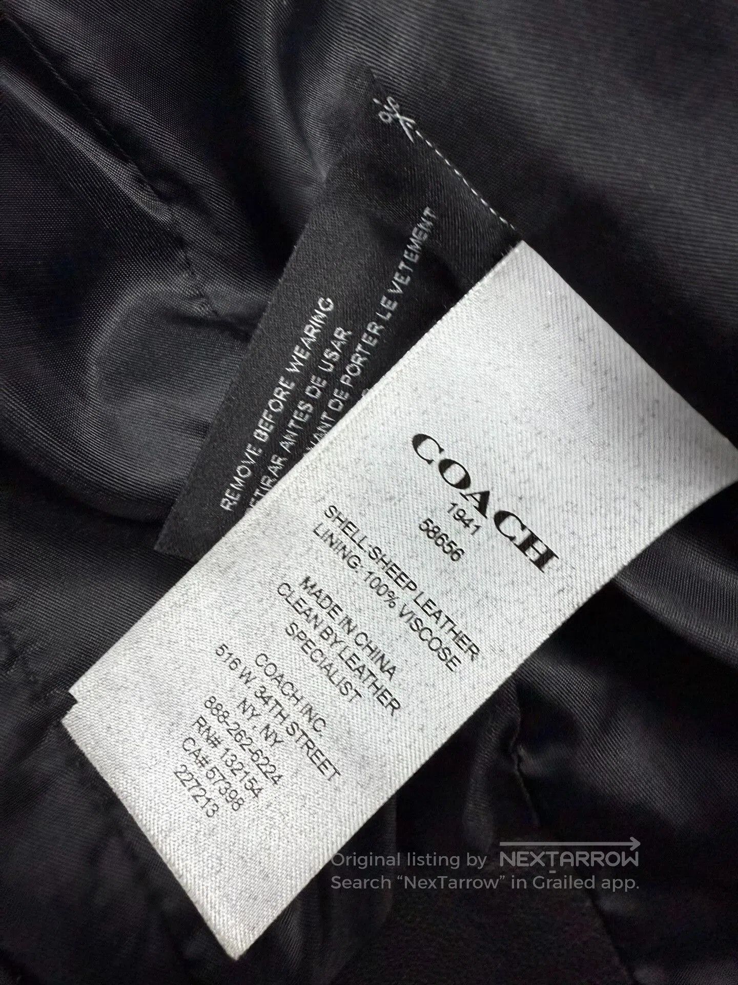 Coach COACH Black Leather Biker Jacket. Size US M / EU 48-50 / 2 - 5 Thumbnail
