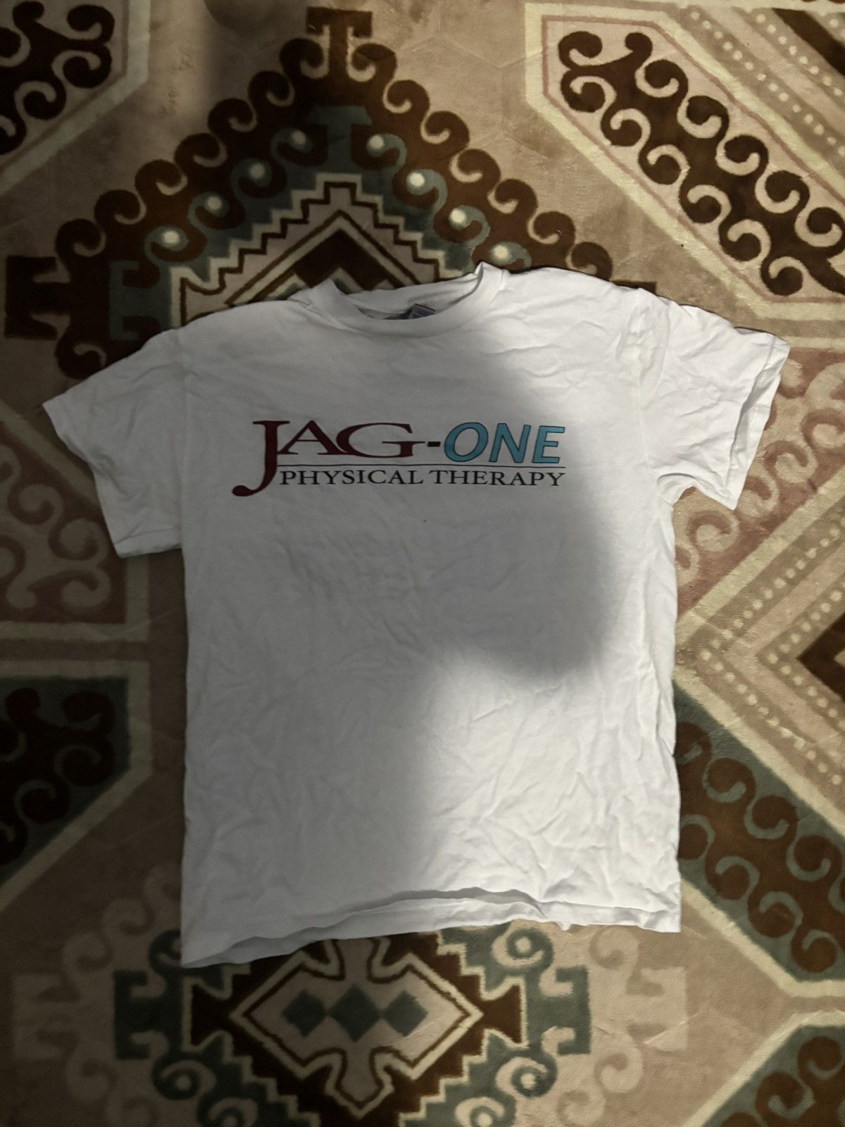 Gildan White and blue JAG ONE Physical Therapy T-shirt #streetwear Size US S / EU 44-46 / 1 - 1 Thumbnail