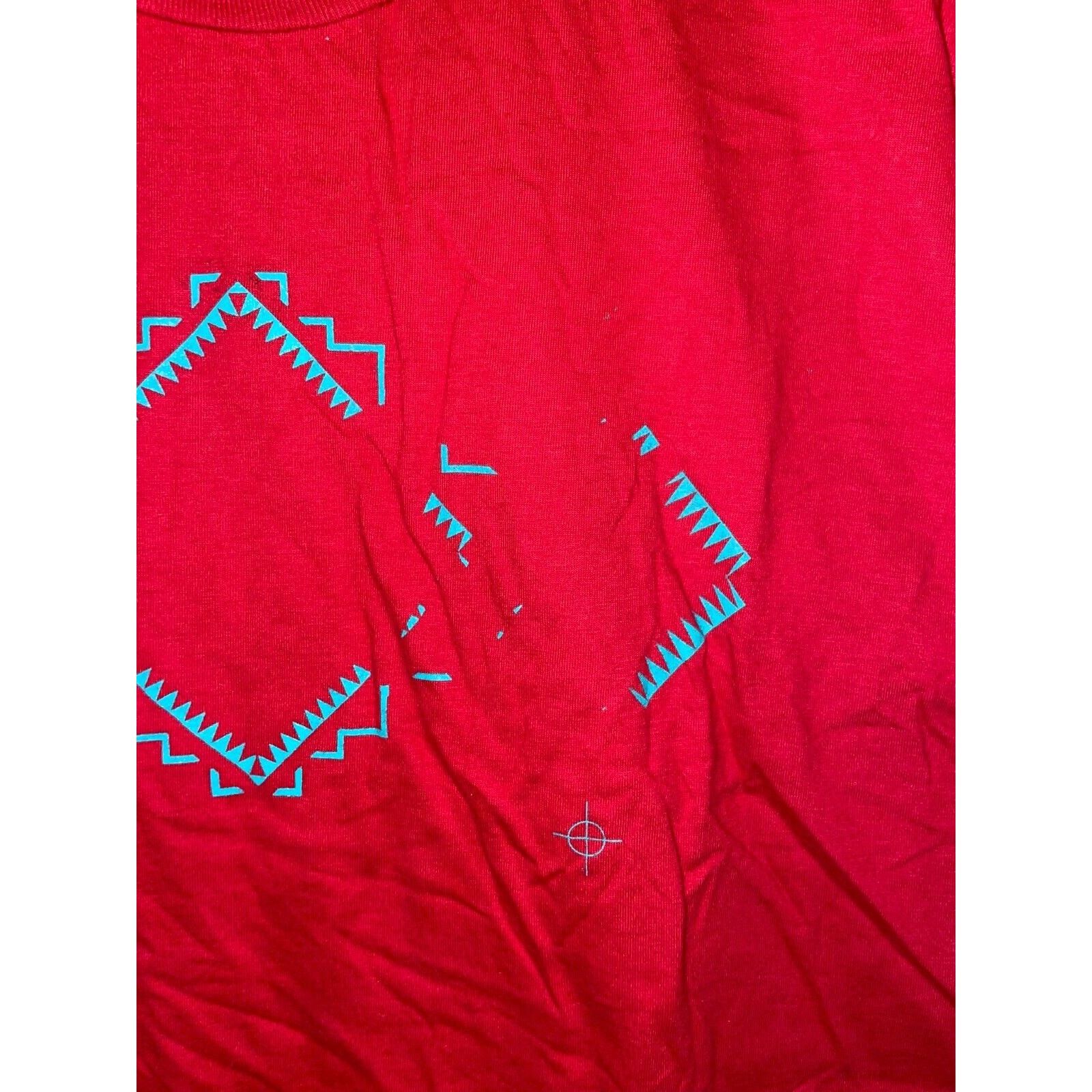 Jerzees Vintage Test Print Shirt Tee Red Graphic VTG Large 90s Size US L / EU 52-54 / 3 - 4 Thumbnail