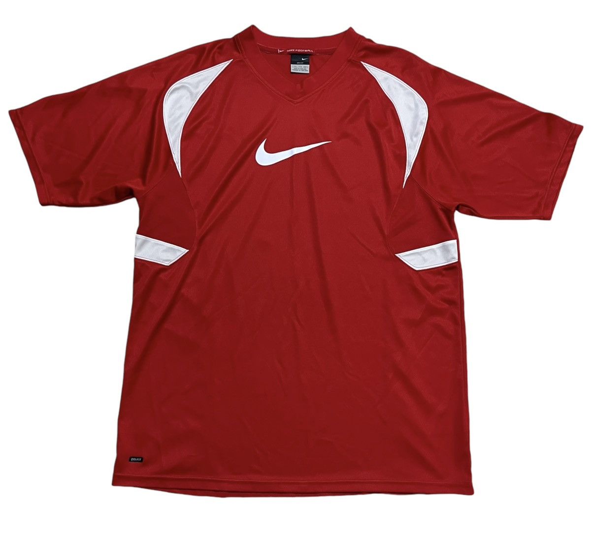 Nike × Vintage Vintage Nike Centre Swoosh Jersey Shirt Size US L / EU 52-54 / 3 - 1 Thumbnail