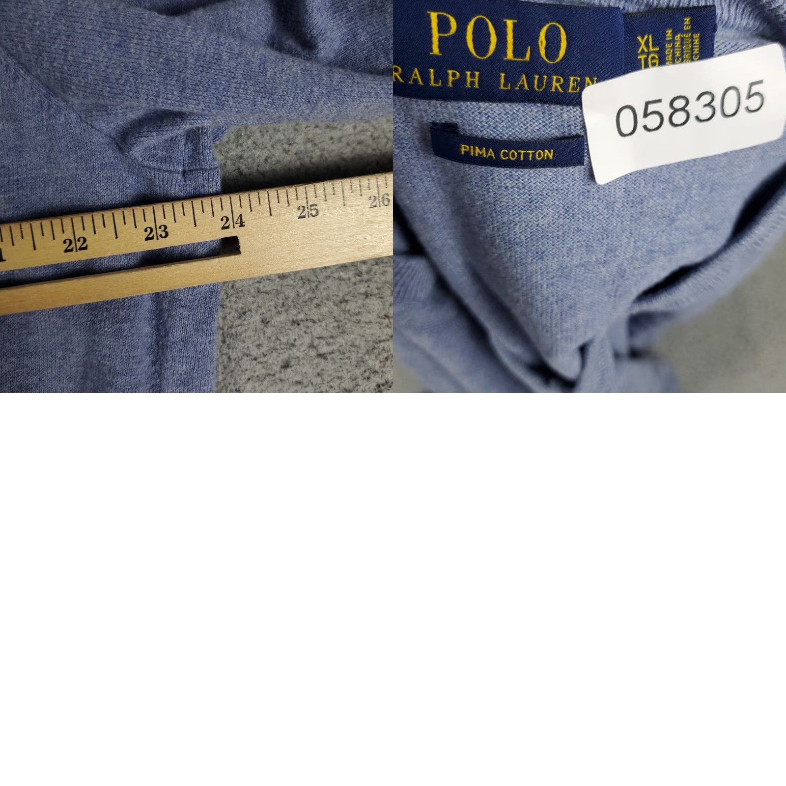 Ralph Lauren Ralph Lauren Sweater Mens XL Blue Crew Neck Pullover Knit Cotton Polo Mens Size US XL / EU 56 / 4 - 8 Thumbnail