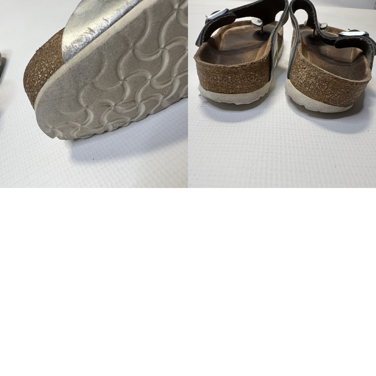 Birkenstock Birkenstock Gizeh Sandal Metallic Silver Gray Thong T Strap Women EU 36 US L 5 Size US 5 / IT 35 - 9 Thumbnail