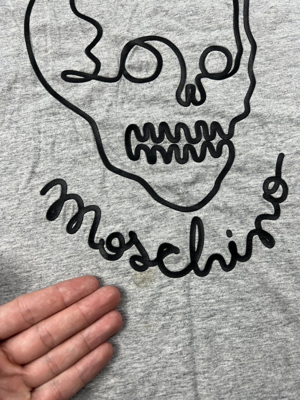 Designer × Moschino Love Moschino skull t shirt vintage Size US L / EU 52-54 / 3 - 4 Thumbnail