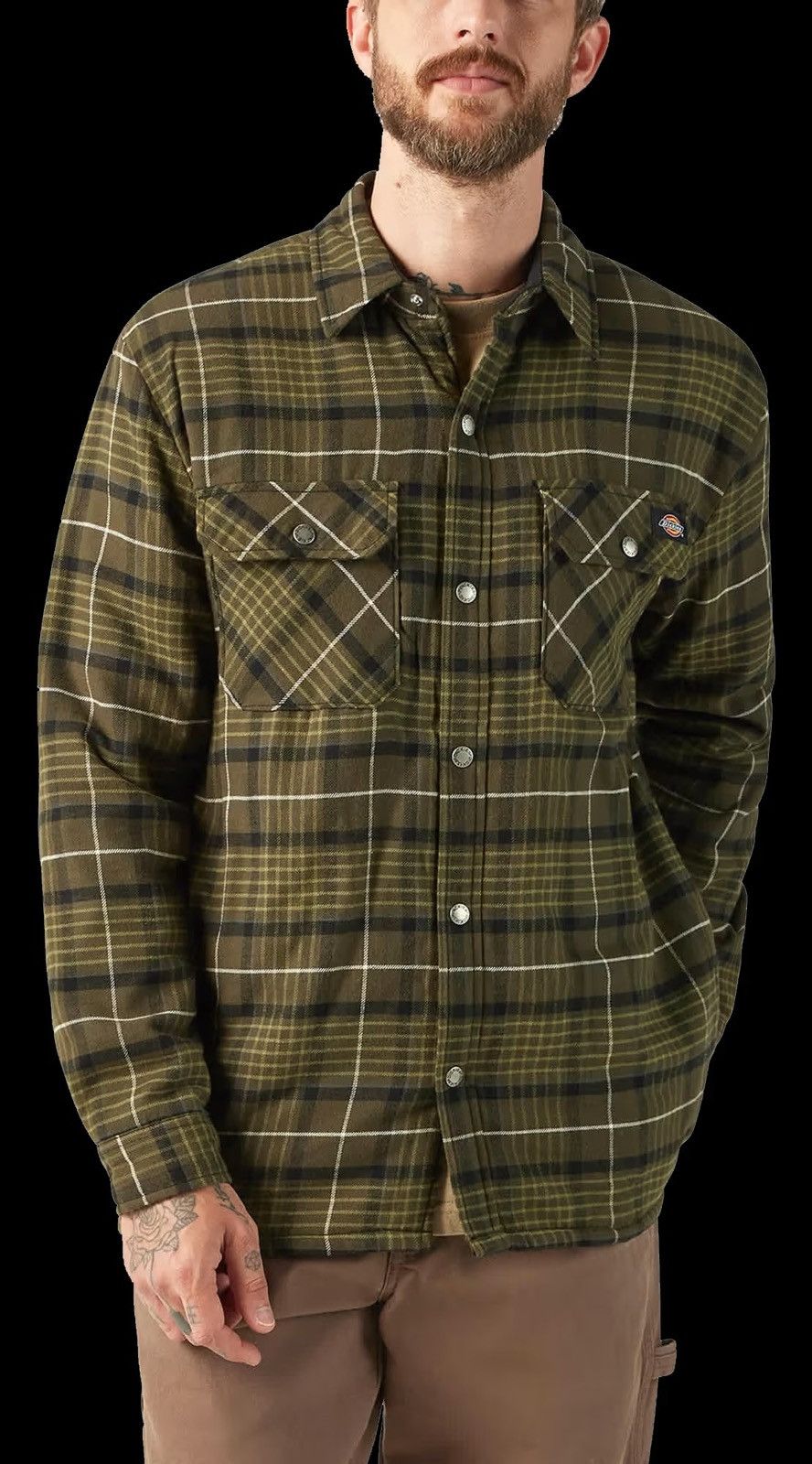 Dickies Grunge Dickies Flannel Sherpa-Lined Shirt Jacket Size US M / EU 48-50 / 2 - 7 Thumbnail