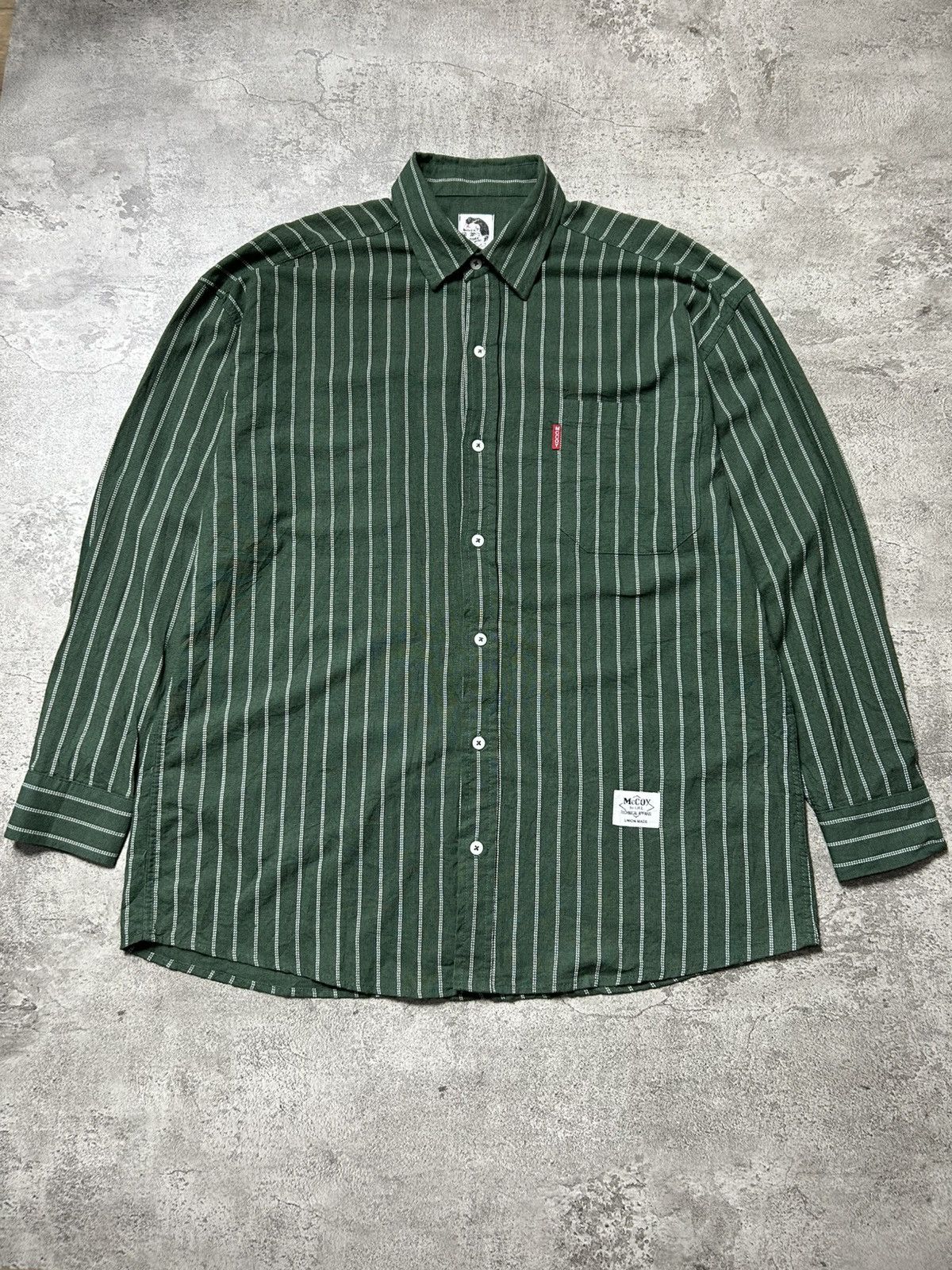 Vintage The Real McCoy’s Striped Button Up Shirt