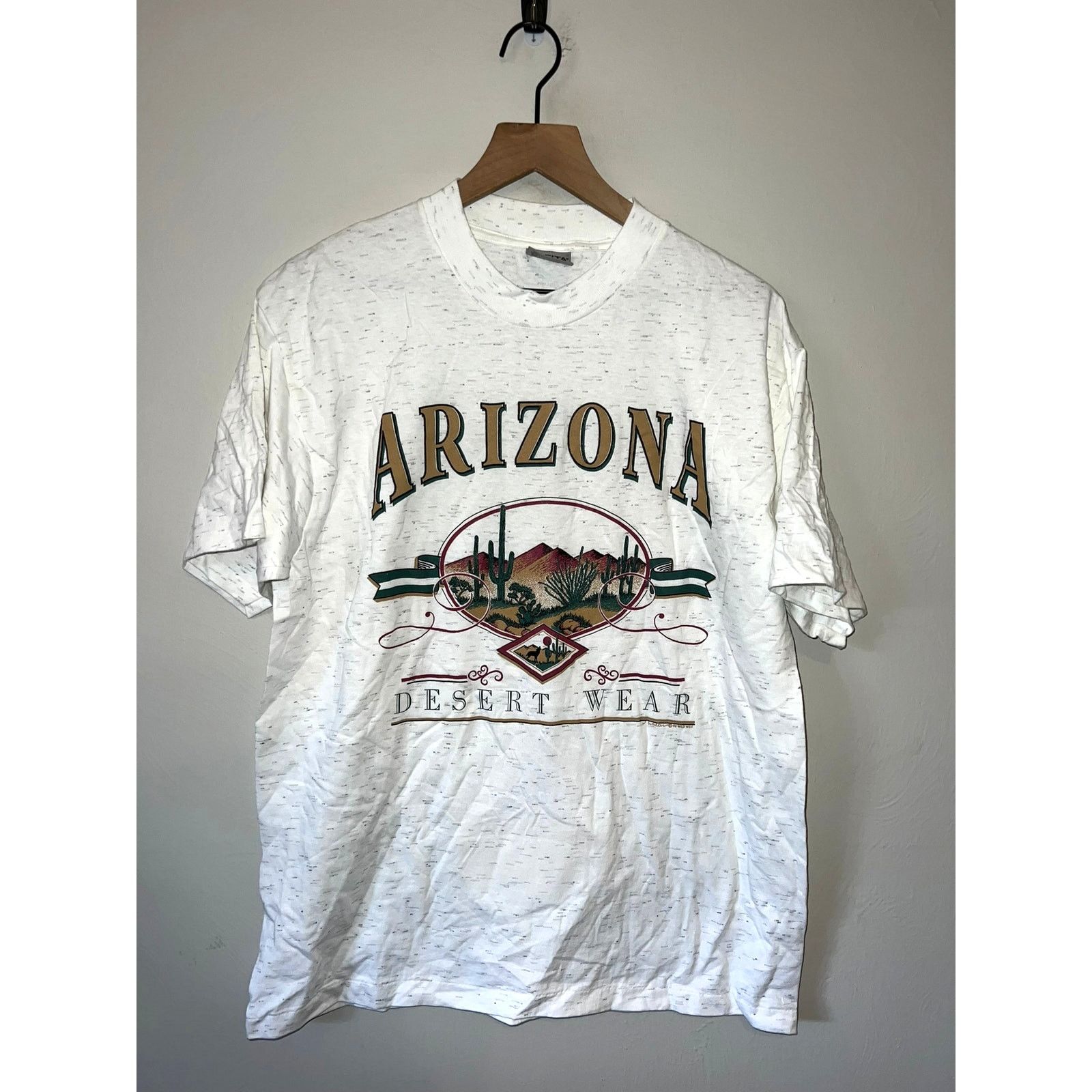 Vintage Vintage Arizona Shirt Nature Graphic White L Speckled Tee Size US L / EU 52-54 / 3 - 1 Thumbnail