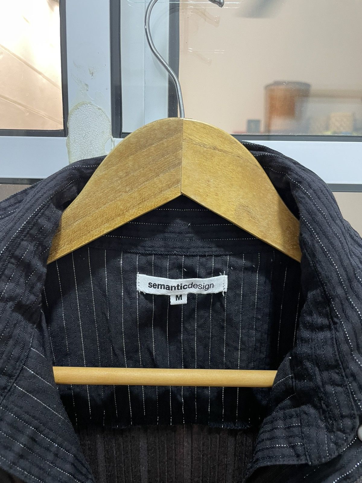 semanticdesign Semanticdesign Rare Double Layer Polos Zipper Pleated Shirt Size US S / EU 44-46 / 1 - 5 Thumbnail