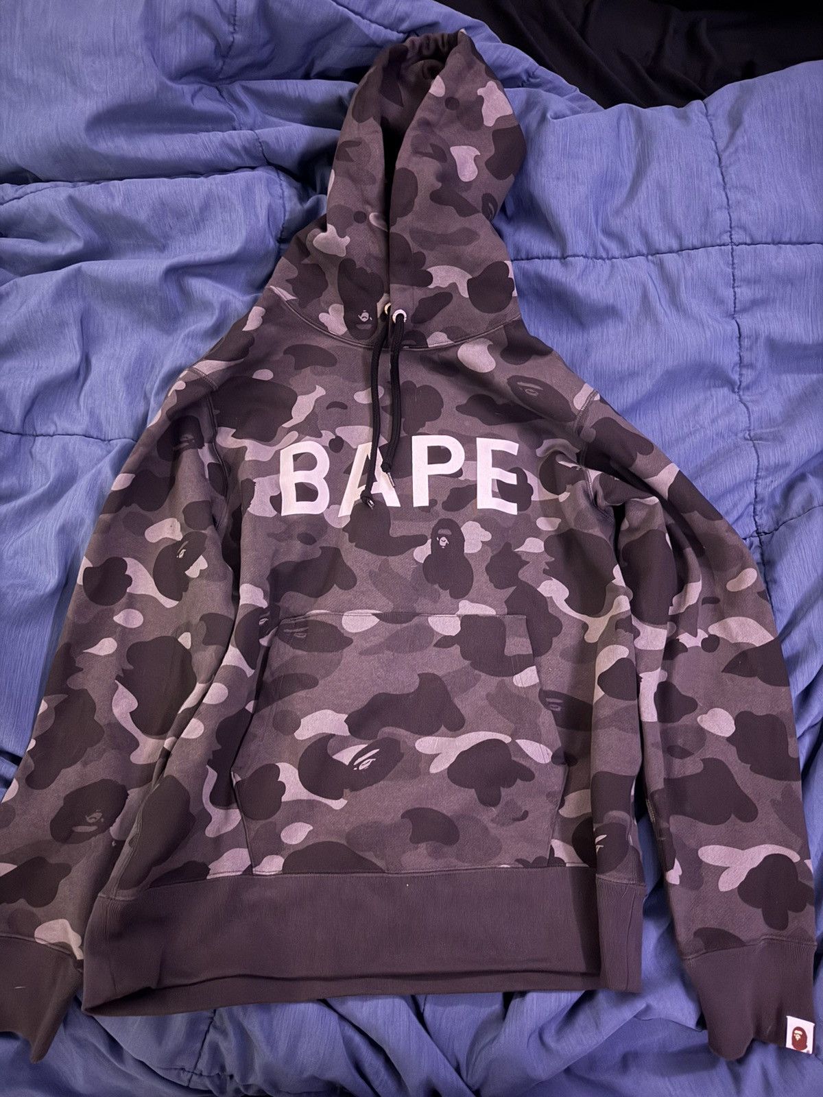 Bape Black camo Bape pullover hoodie Size US M / EU 48-50 / 2 - 1 Thumbnail